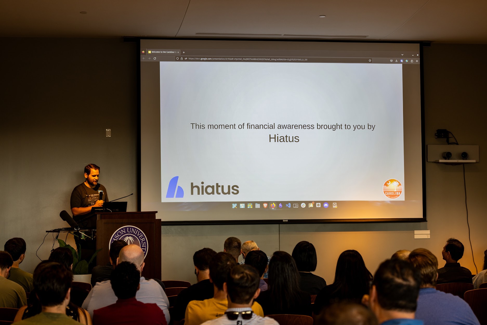 Hiatus at the Carolina Code Conference