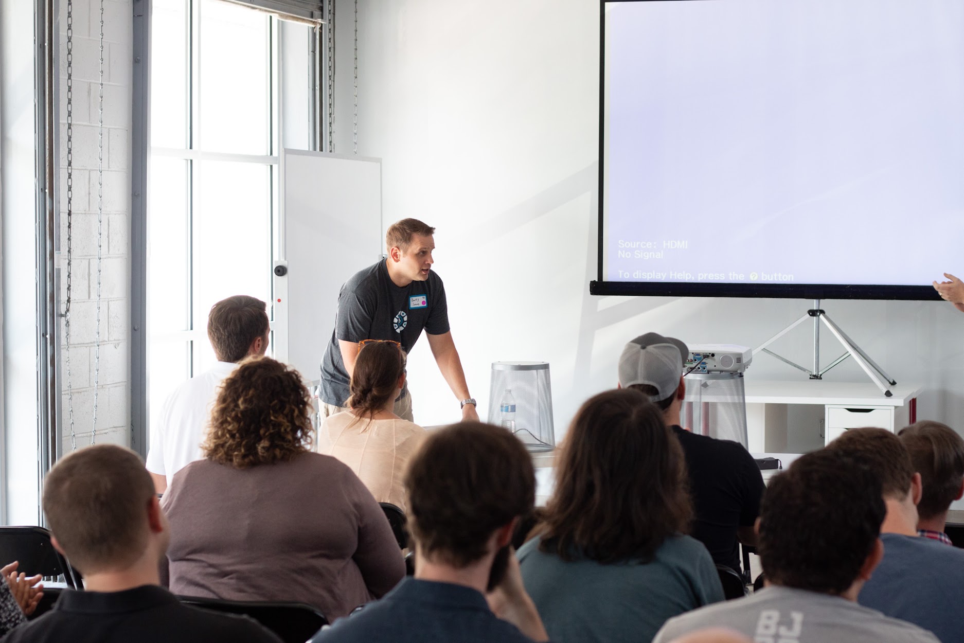 Barry Jones speaking at the 2018 Carolina Code Conference