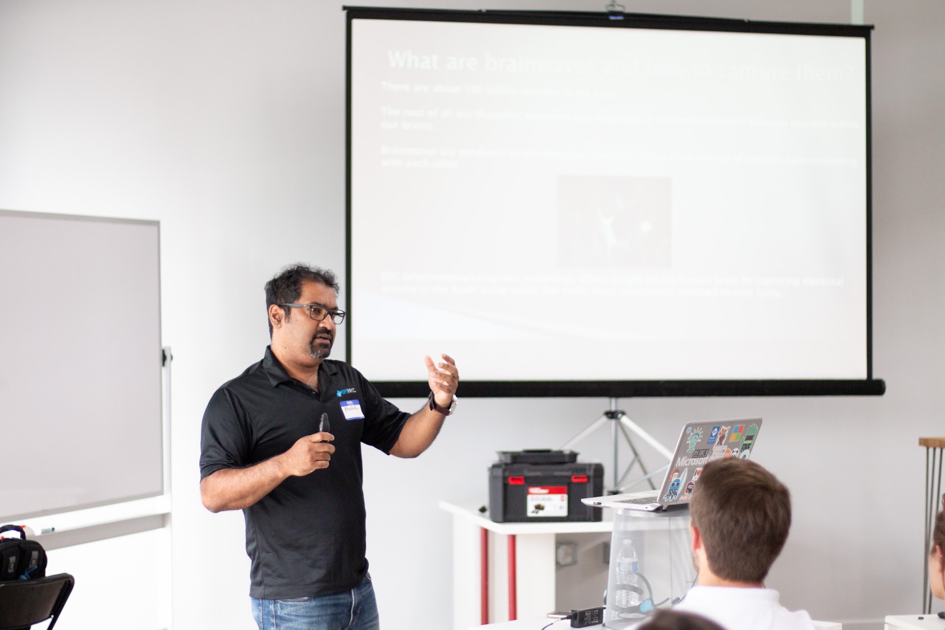 Bhakthi Liyanage speaking at the 2018 Carolina Code Conference