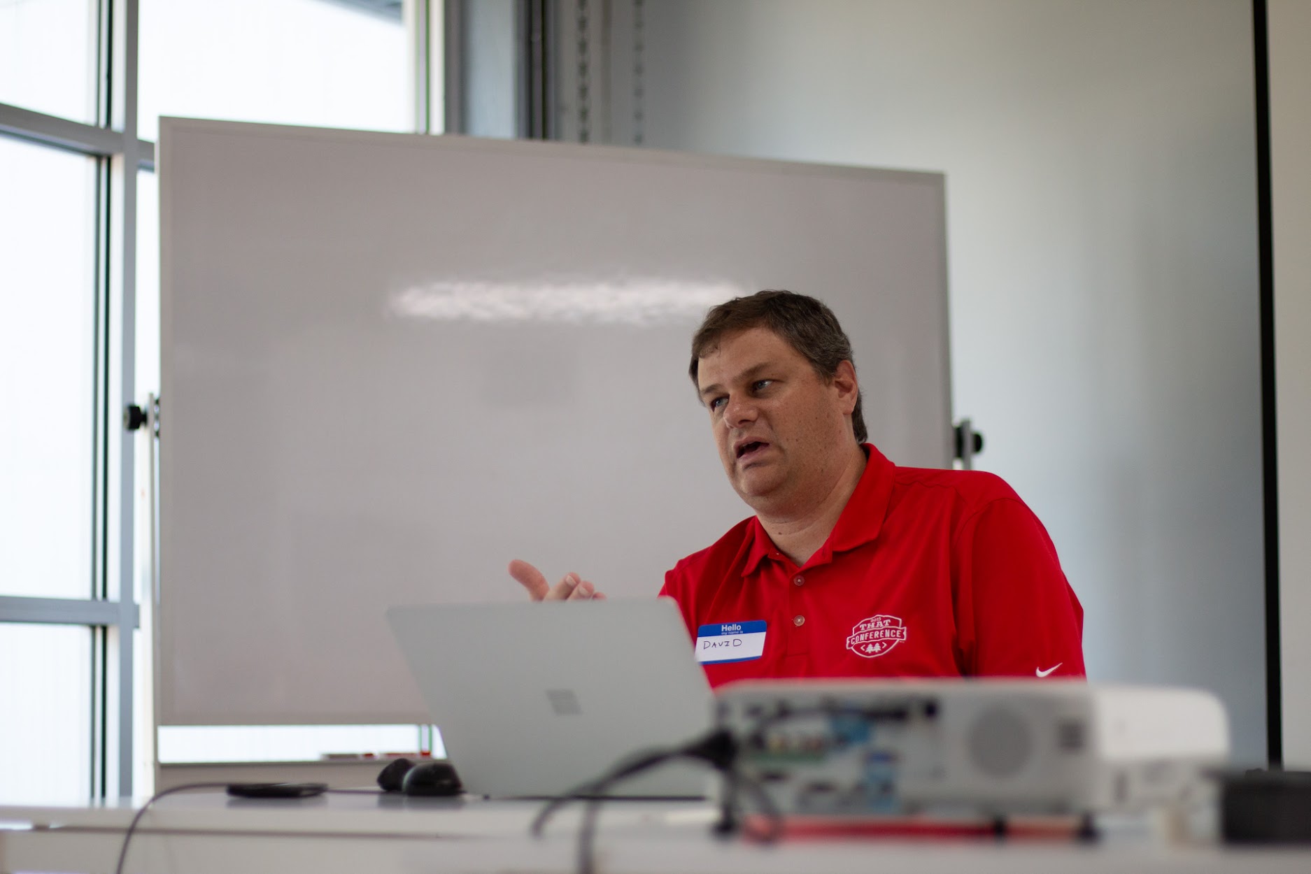 David Berry speaking at the 2018 Carolina Code Conference