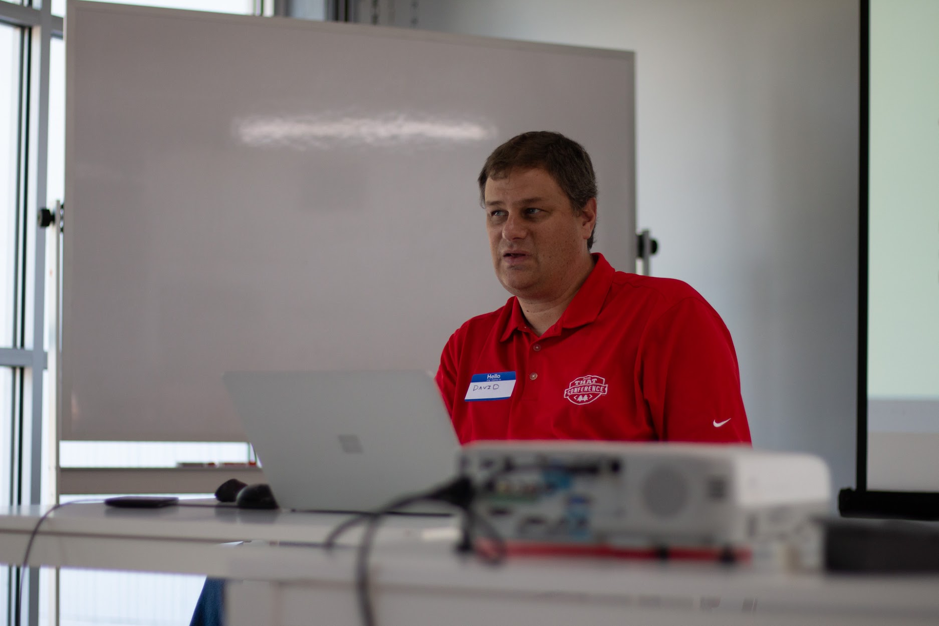 David Berry speaking at the 2018 Carolina Code Conference