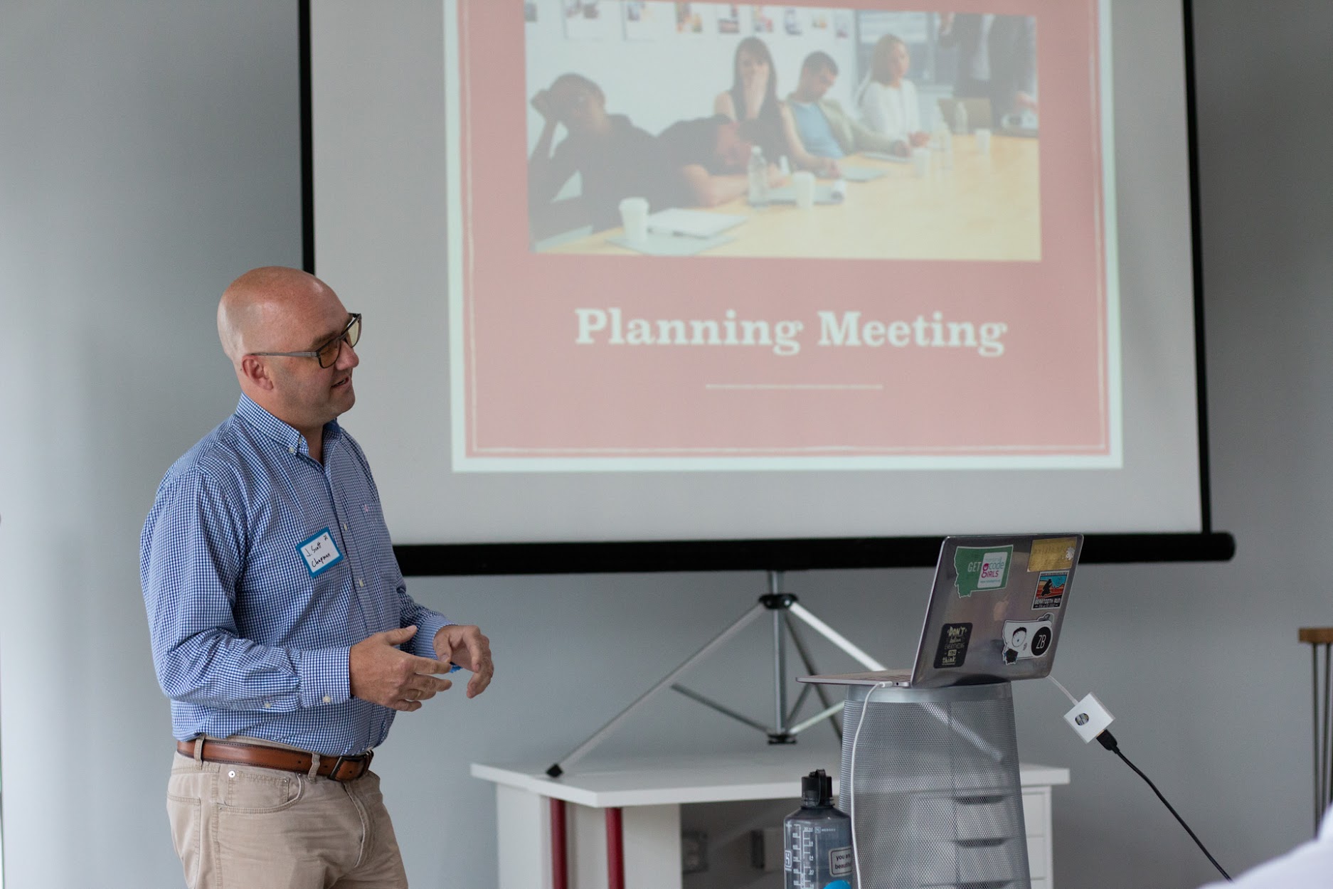 J Scott Chapman speaking at the 2018 Carolina Code Conference