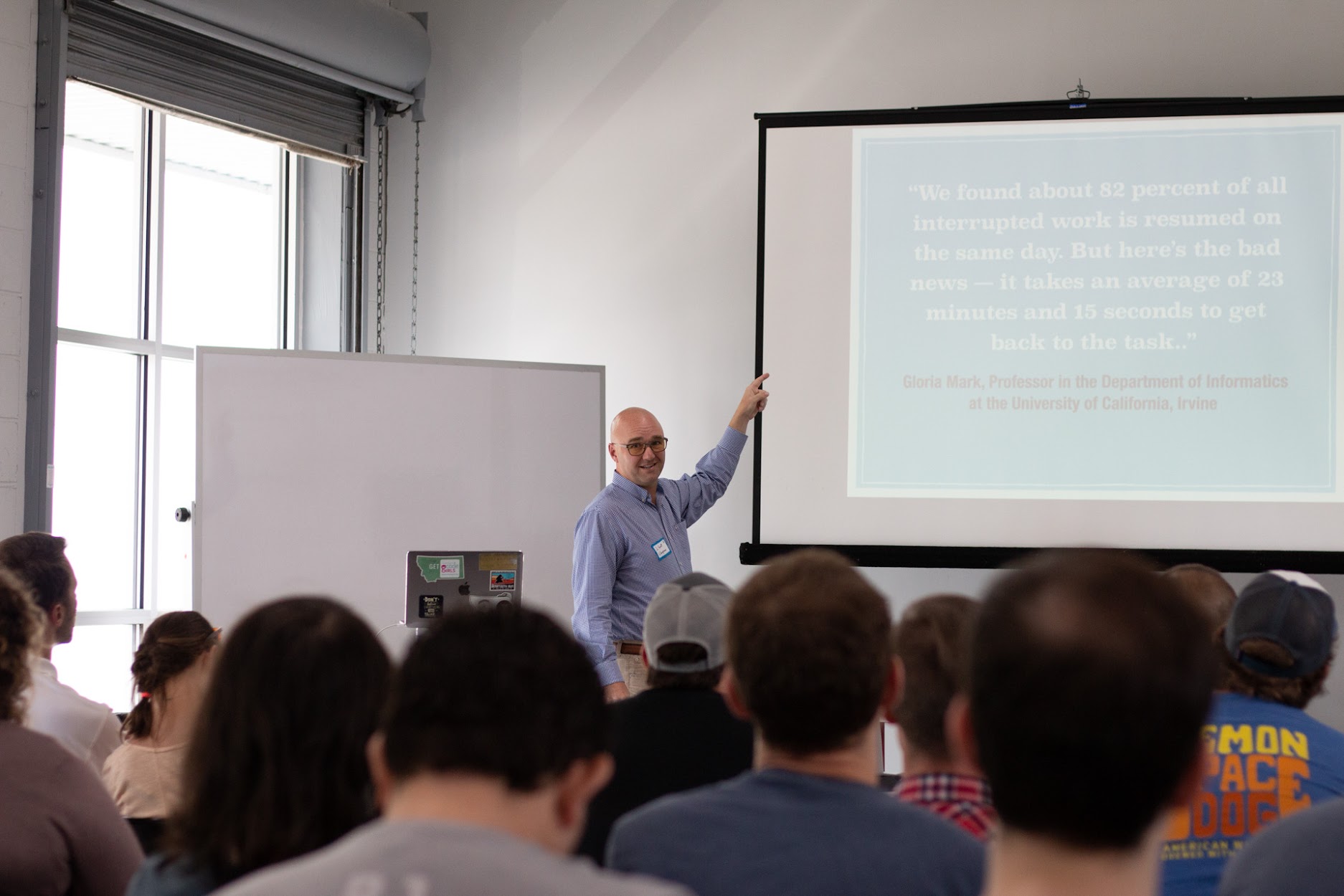 J Scott Chapman speaking at the 2018 Carolina Code Conference