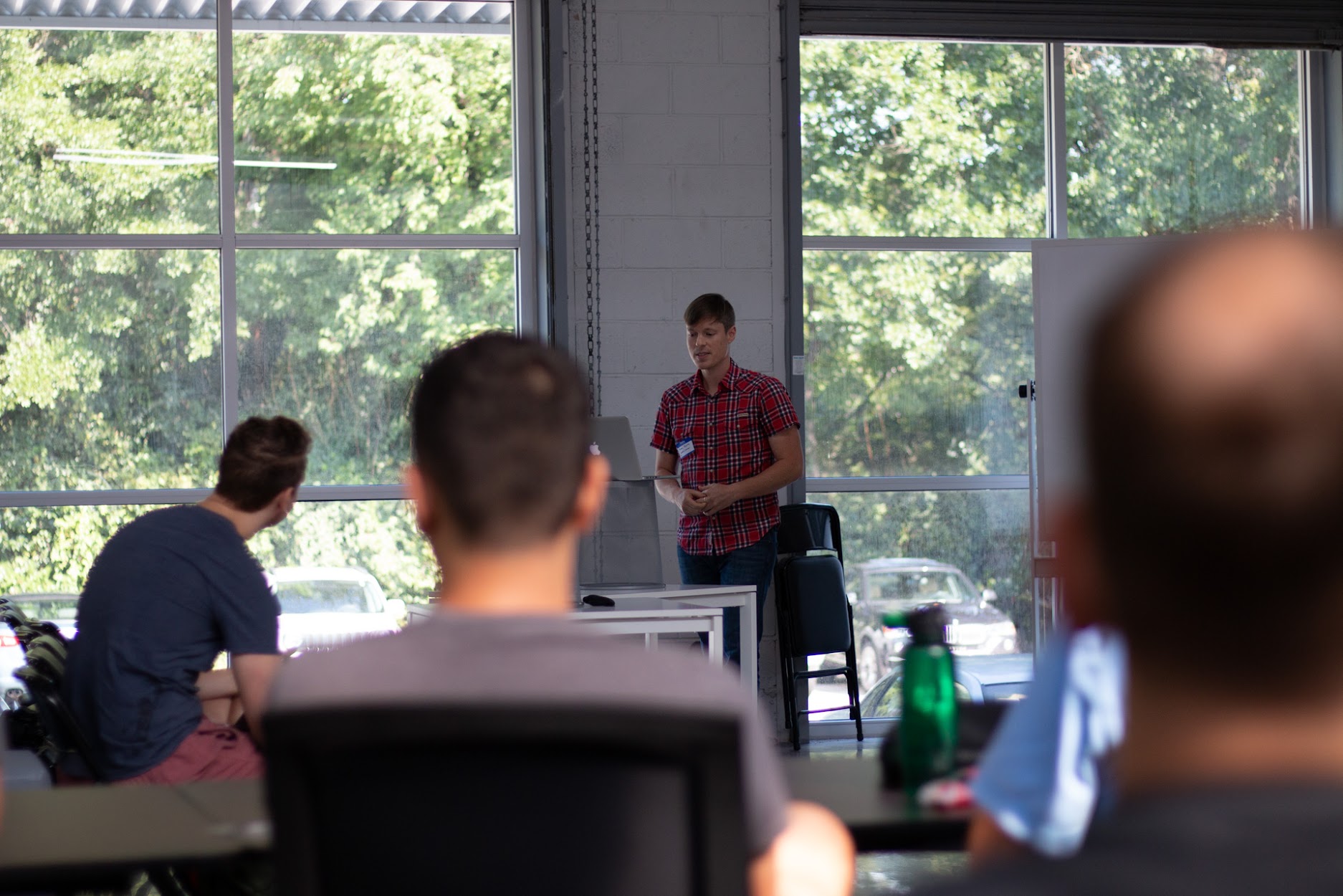 Jeremy Smith speaking at the 2018 Carolina Code Conference