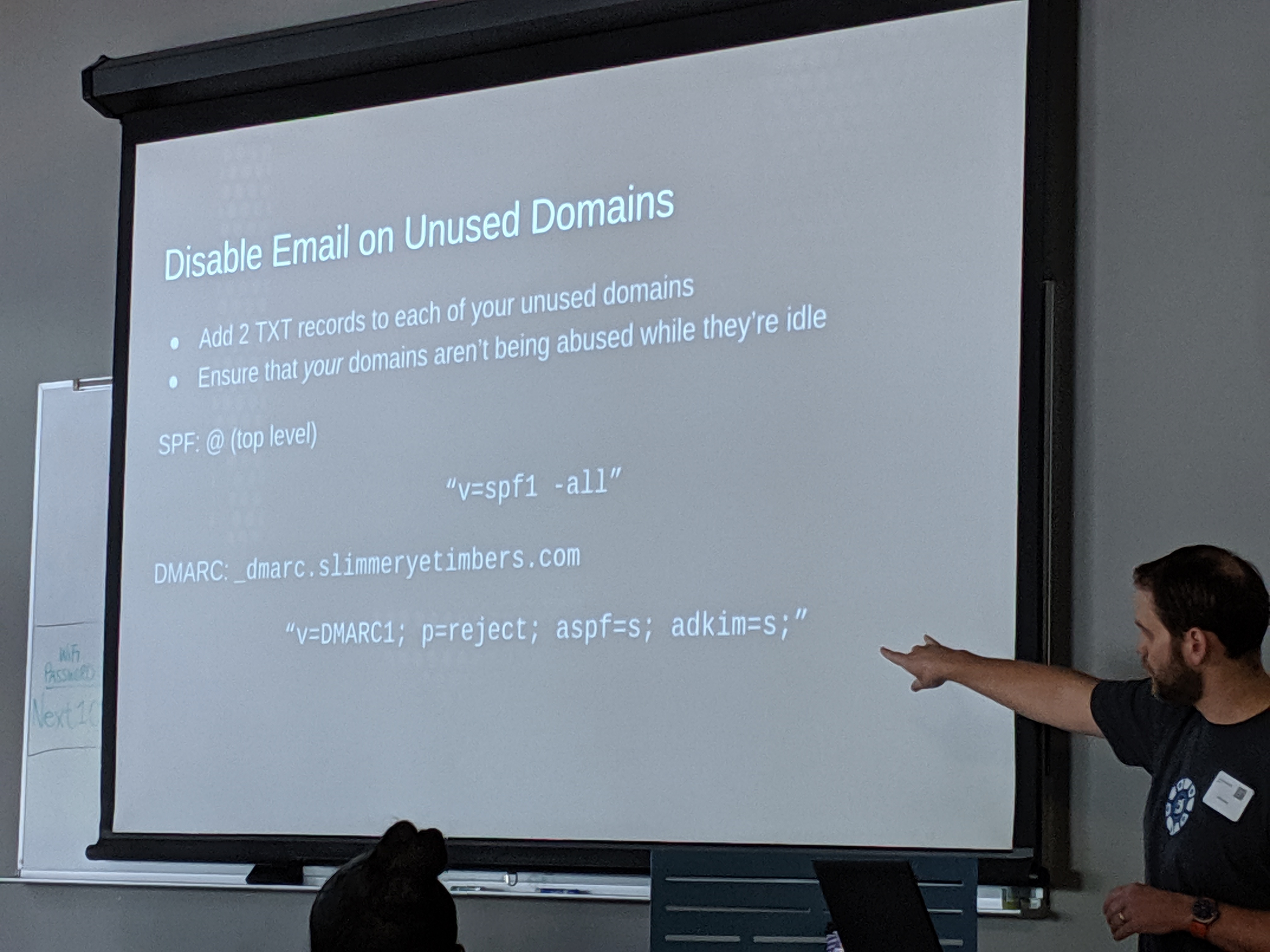 Barry Jones speaking at the 2019 Carolina Code Conference