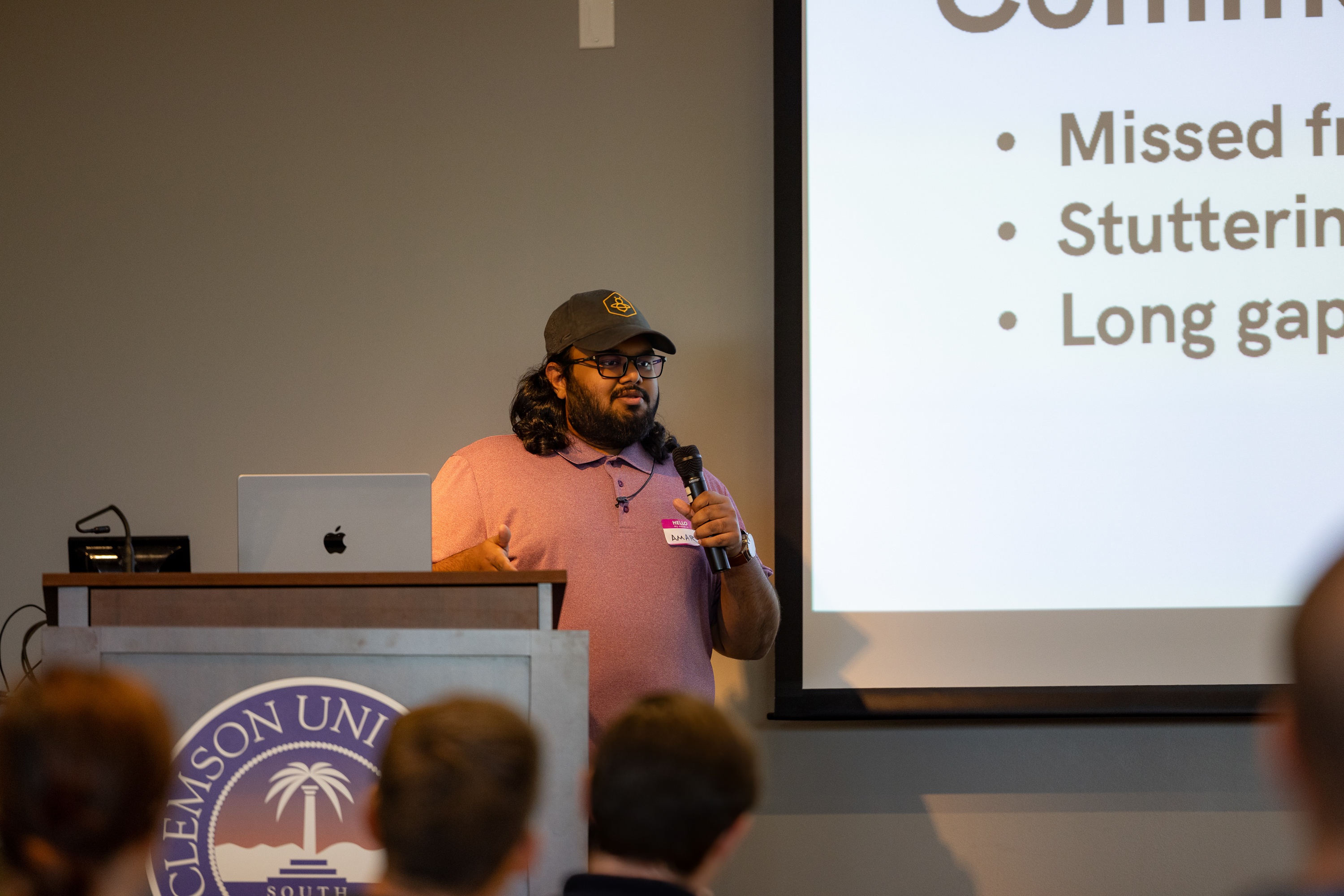 Amar Chheda speaking at the 2023 Carolina Code Conference