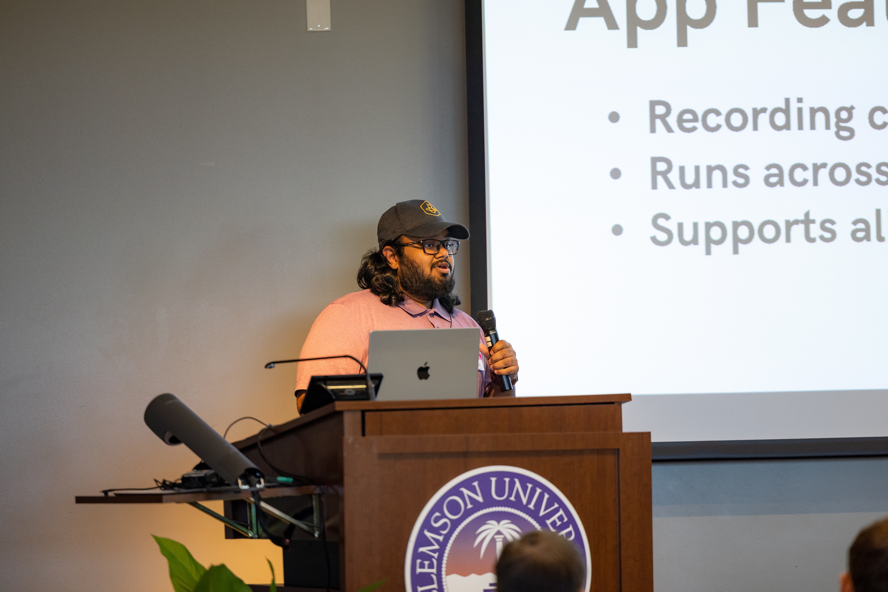 Amar Chheda speaking at the 2023 Carolina Code Conference