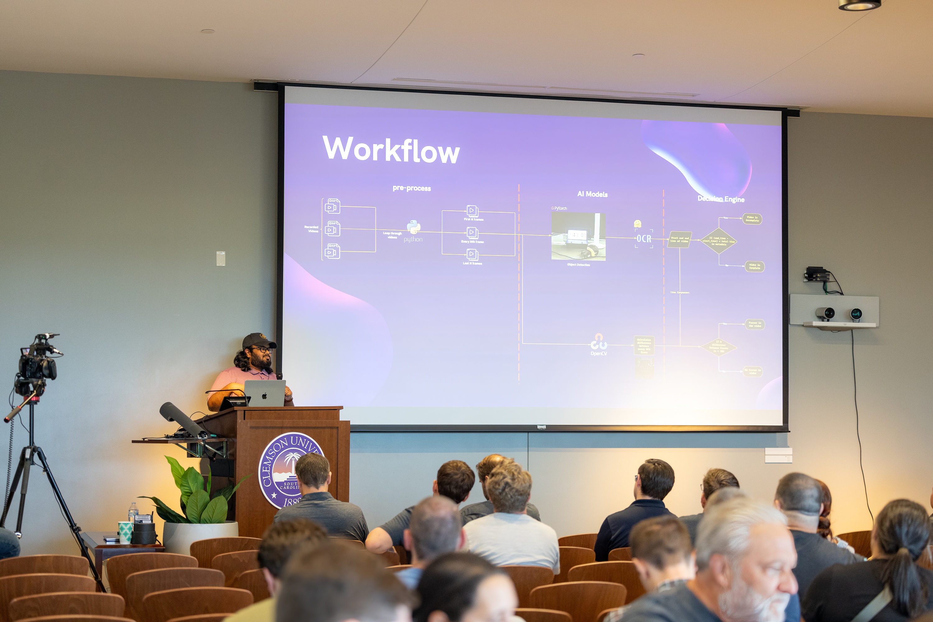 Amar Chheda speaking at the 2023 Carolina Code Conference