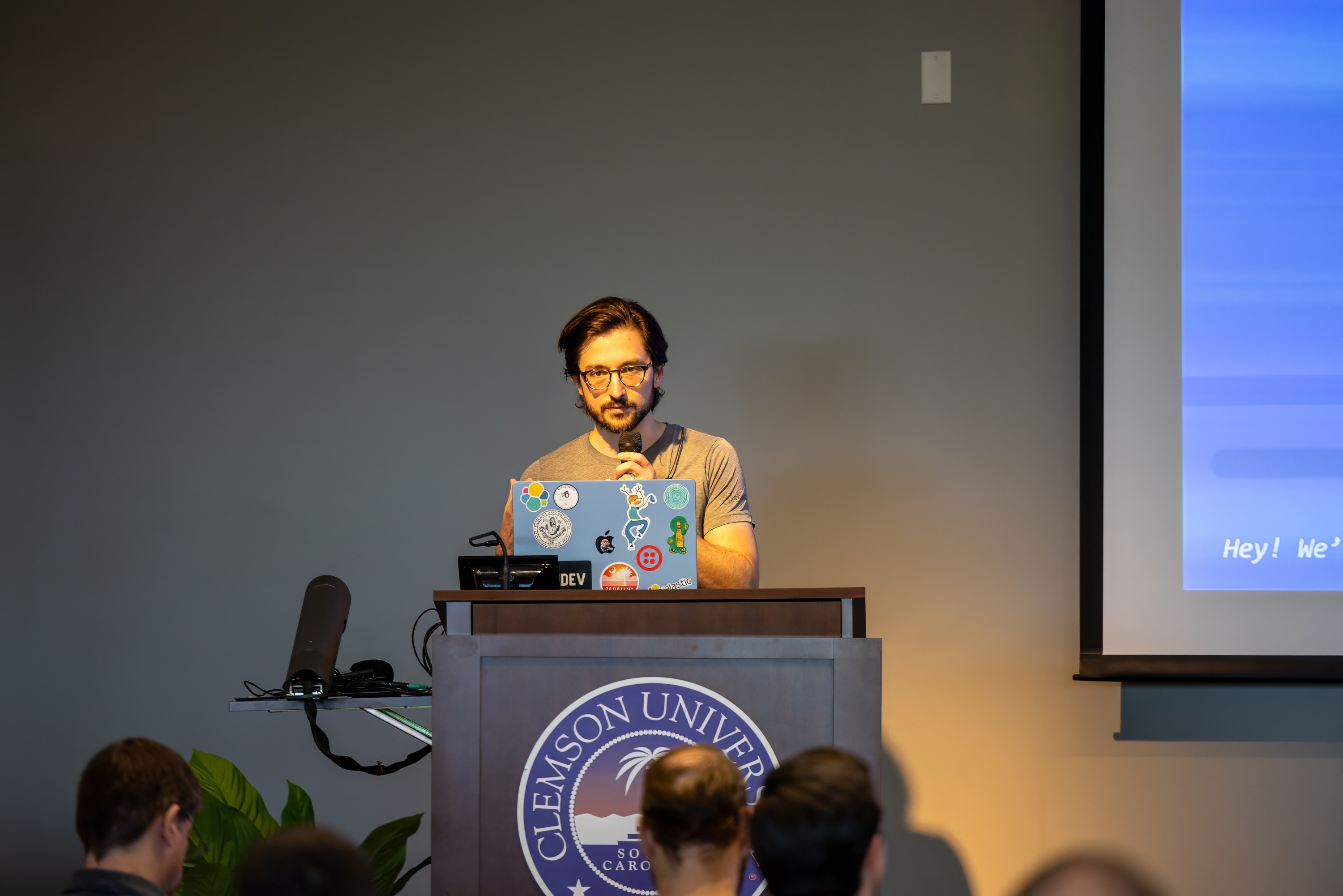 Benjamin Trent speaking at the 2023 Carolina Code Conference