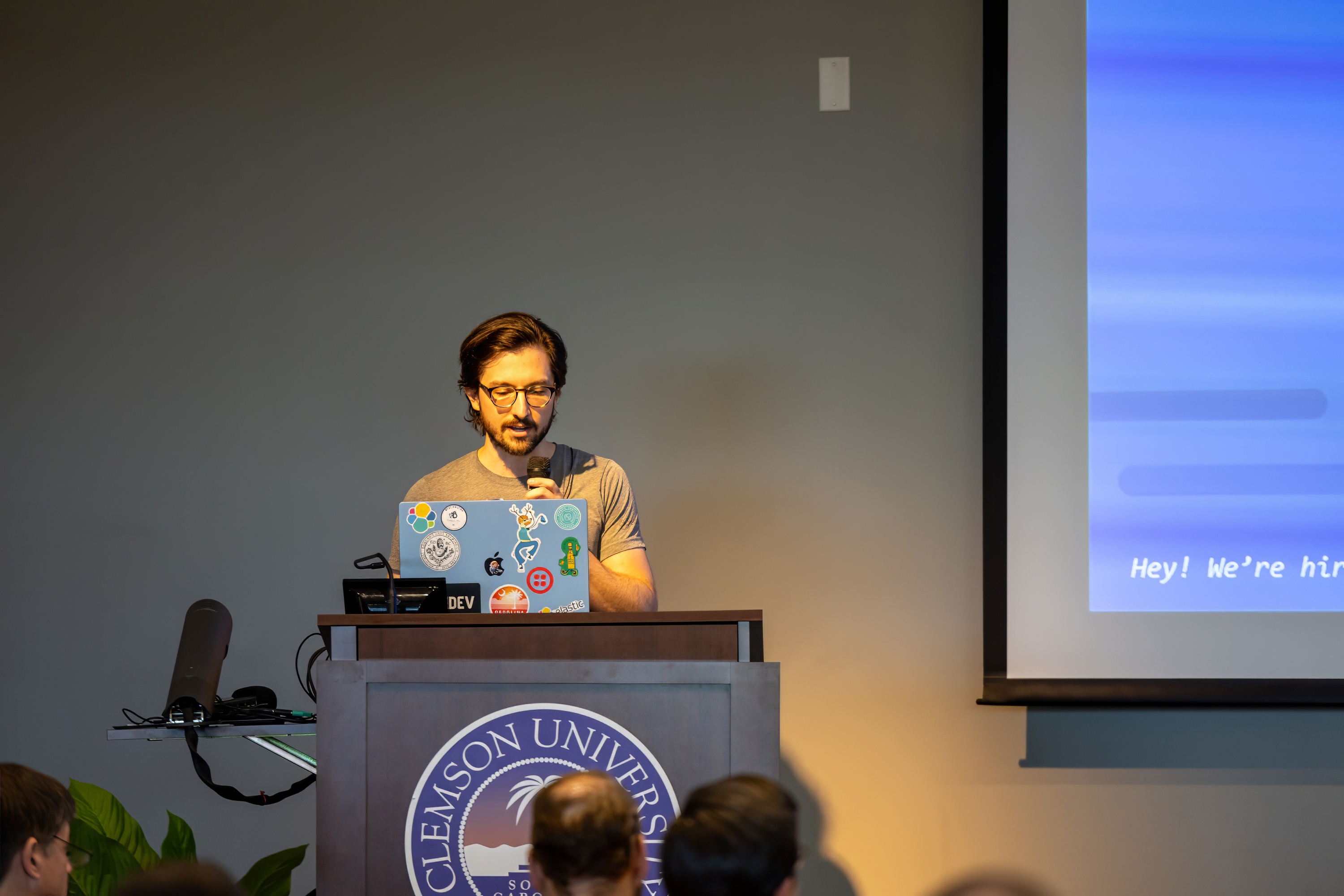 Benjamin Trent speaking at the 2023 Carolina Code Conference
