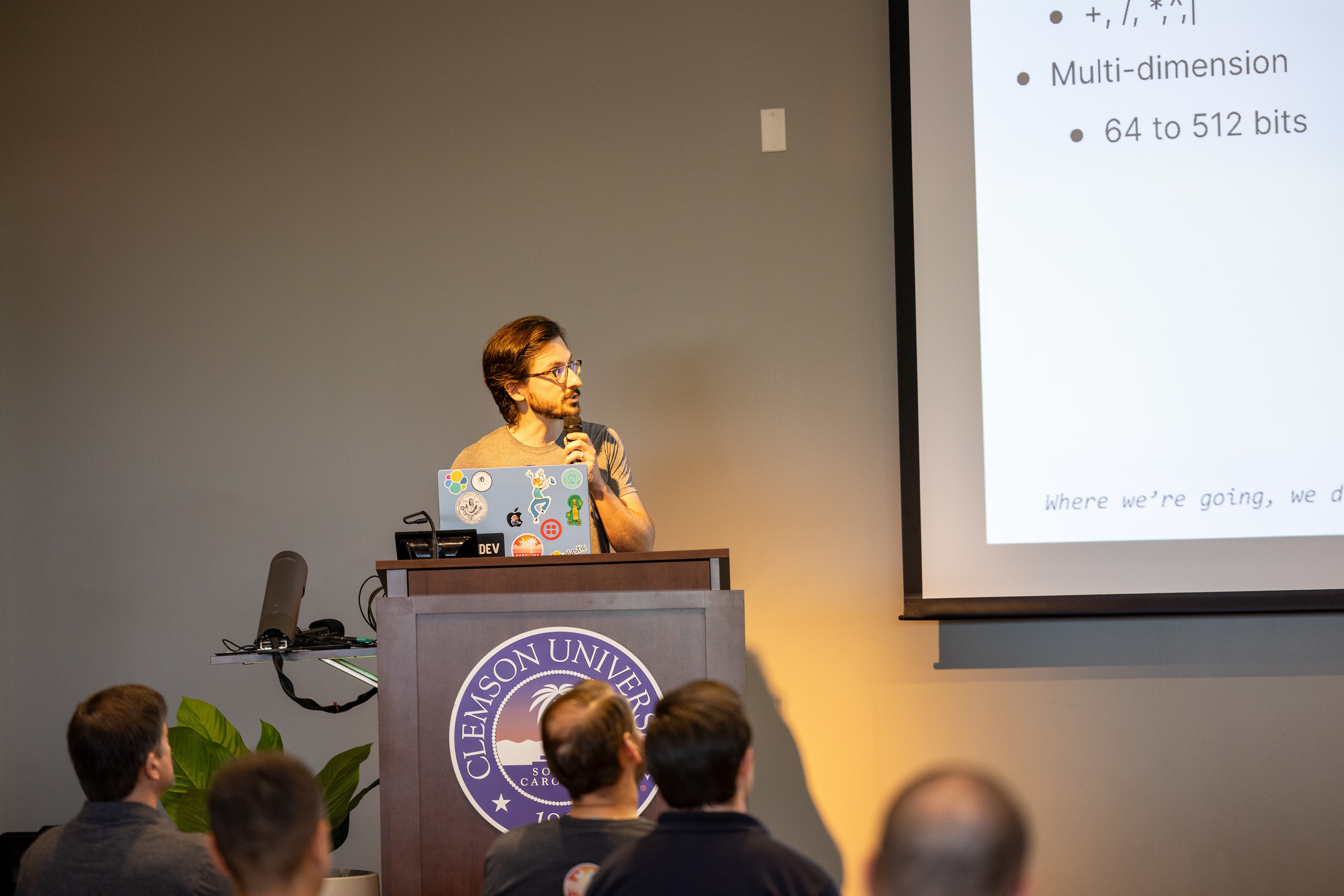 Benjamin Trent speaking at the 2023 Carolina Code Conference