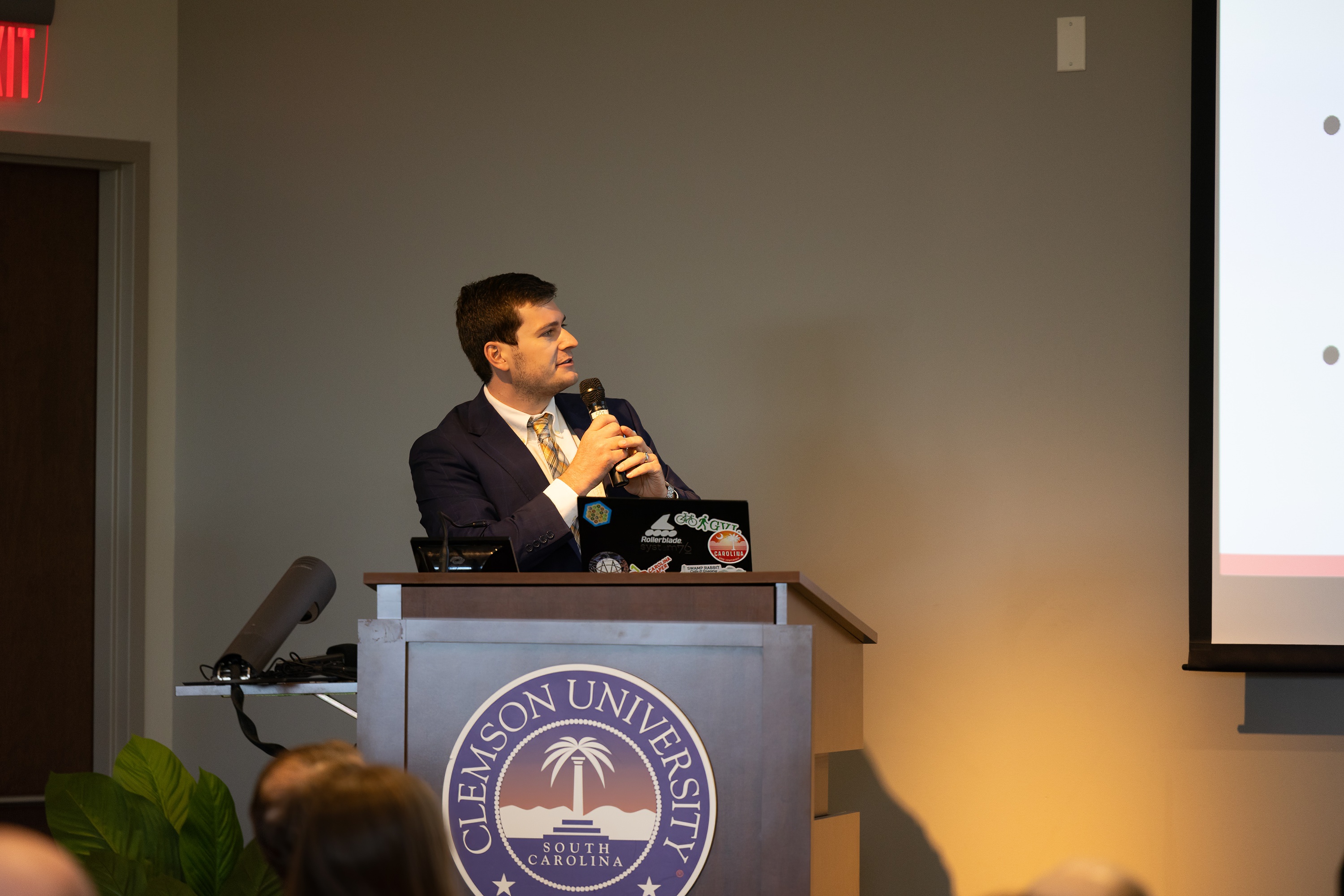 Bennett Meares speaking at the 2023 Carolina Code Conference