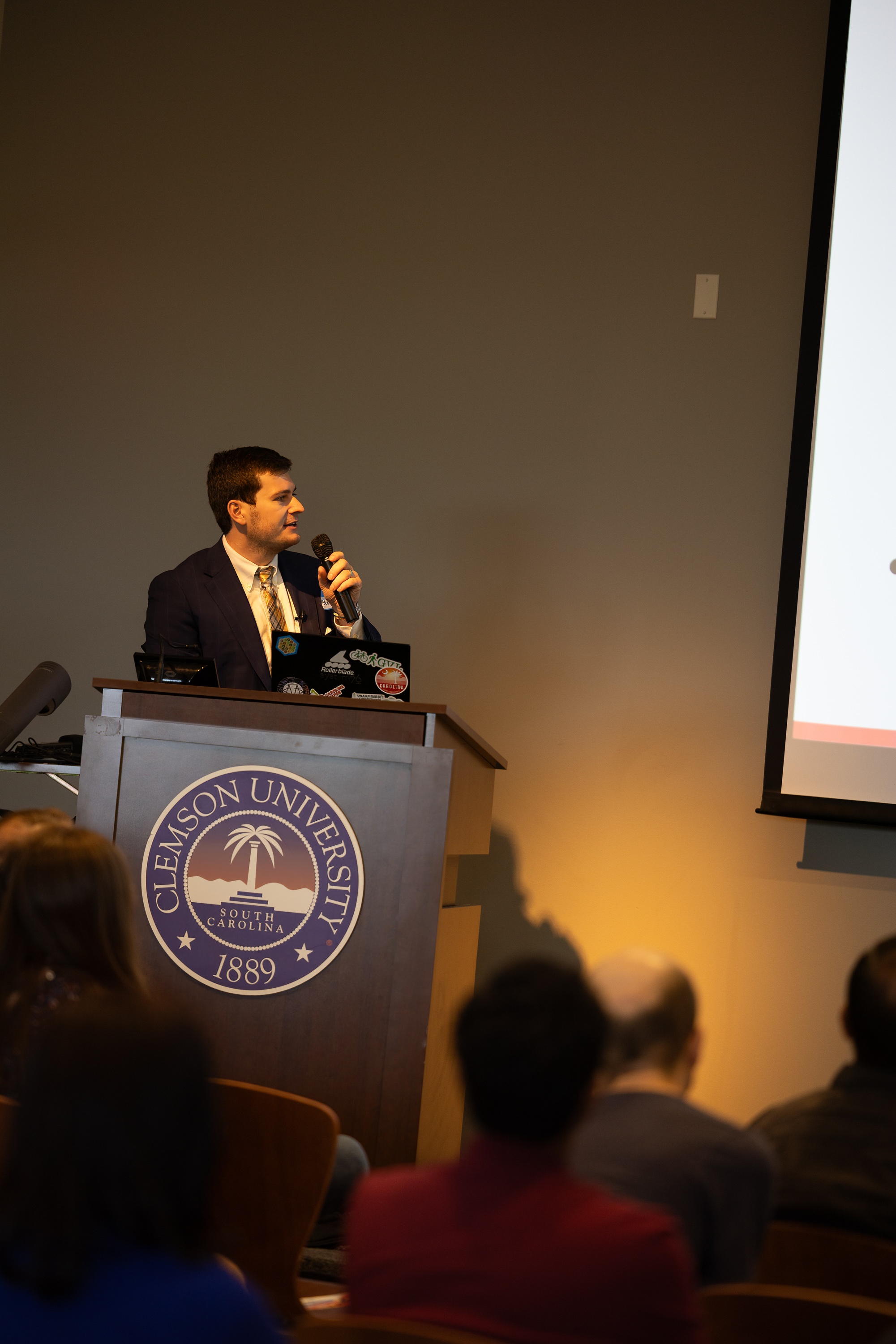 Bennett Meares speaking at the 2023 Carolina Code Conference