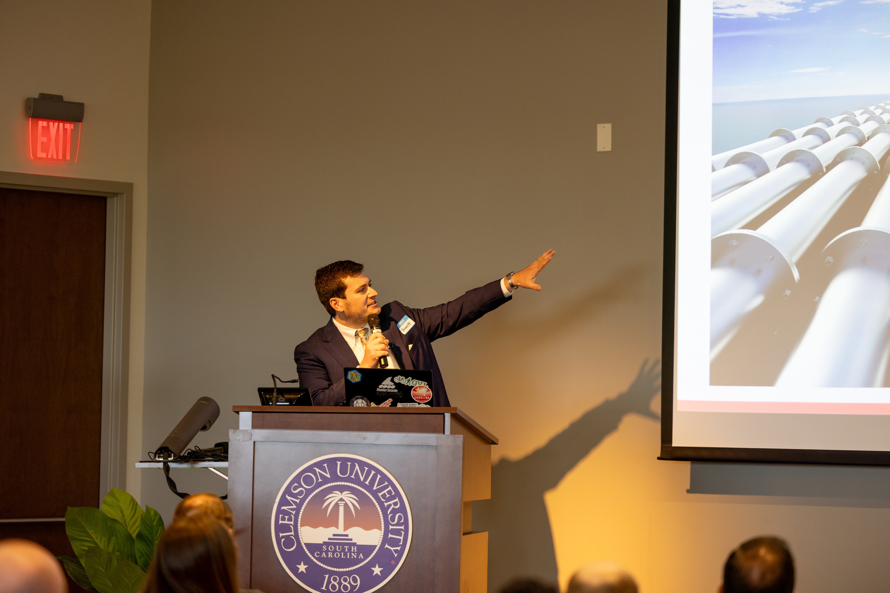 Bennett Meares speaking at the 2023 Carolina Code Conference