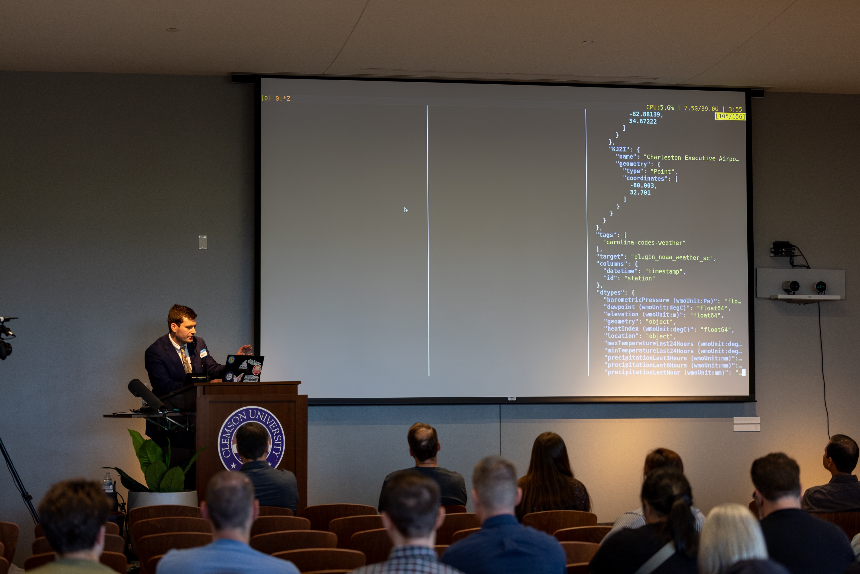 Bennett Meares speaking at the 2023 Carolina Code Conference