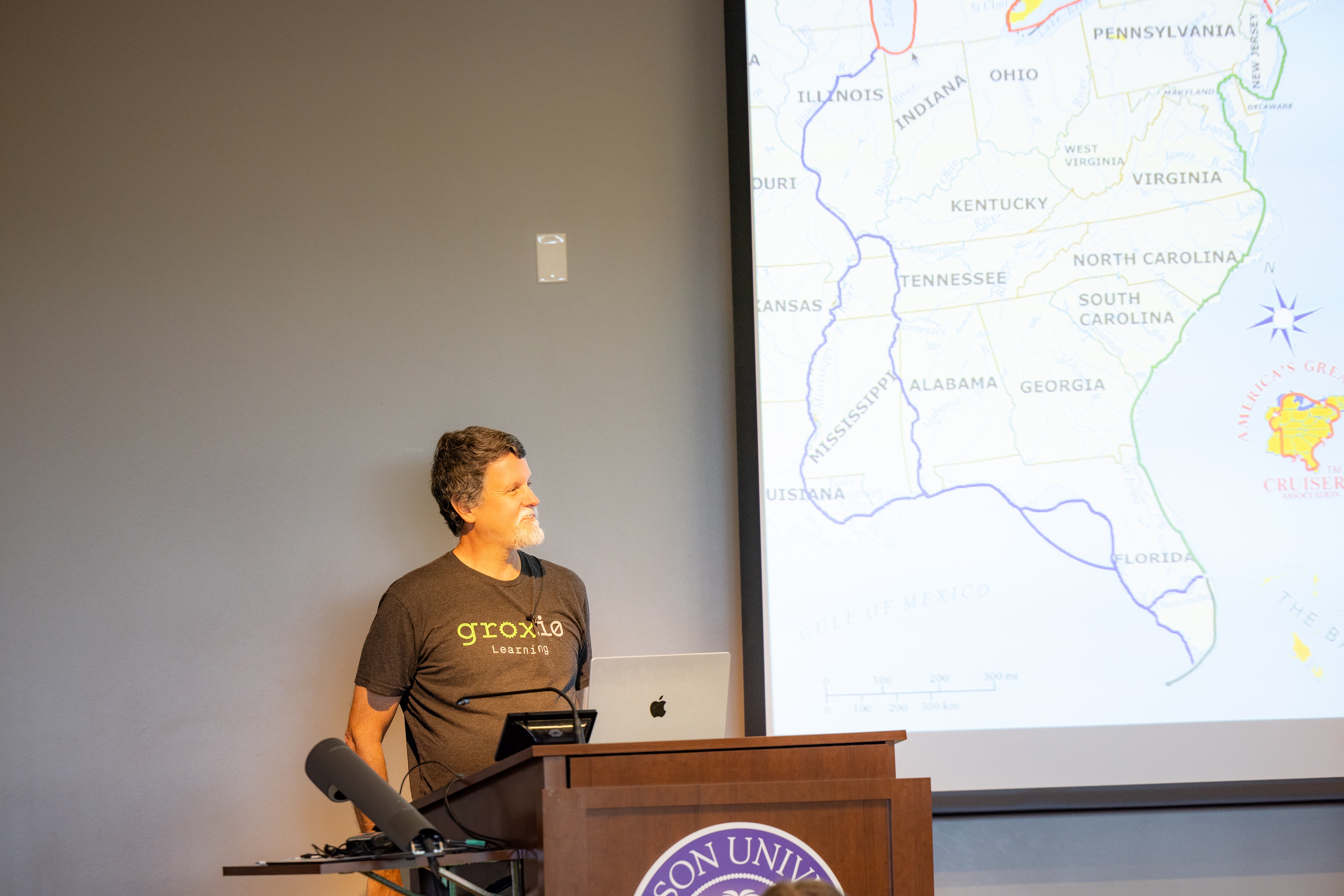 Bruce Tate speaking at the 2023 Carolina Code Conference