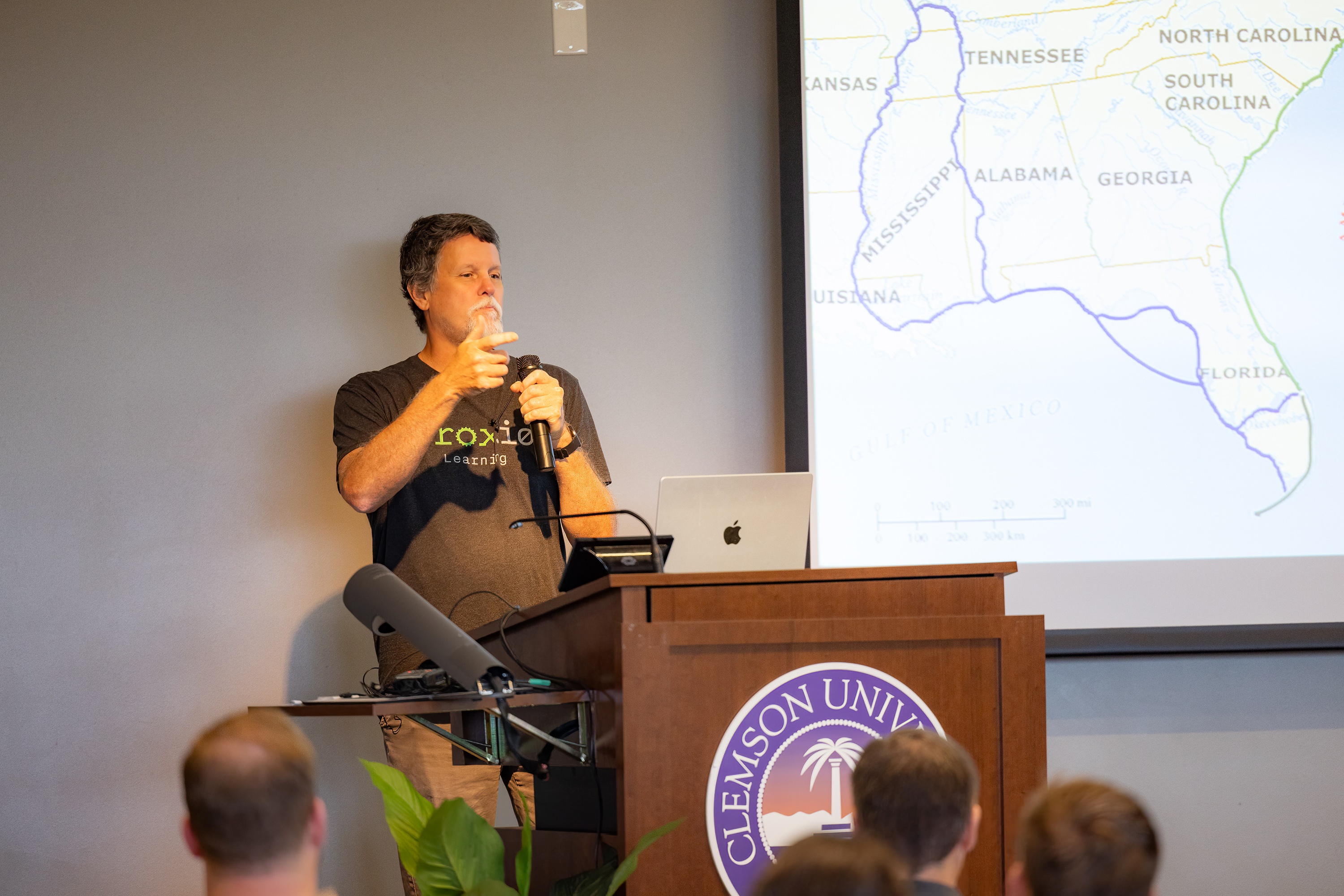 Bruce Tate speaking at the 2023 Carolina Code Conference