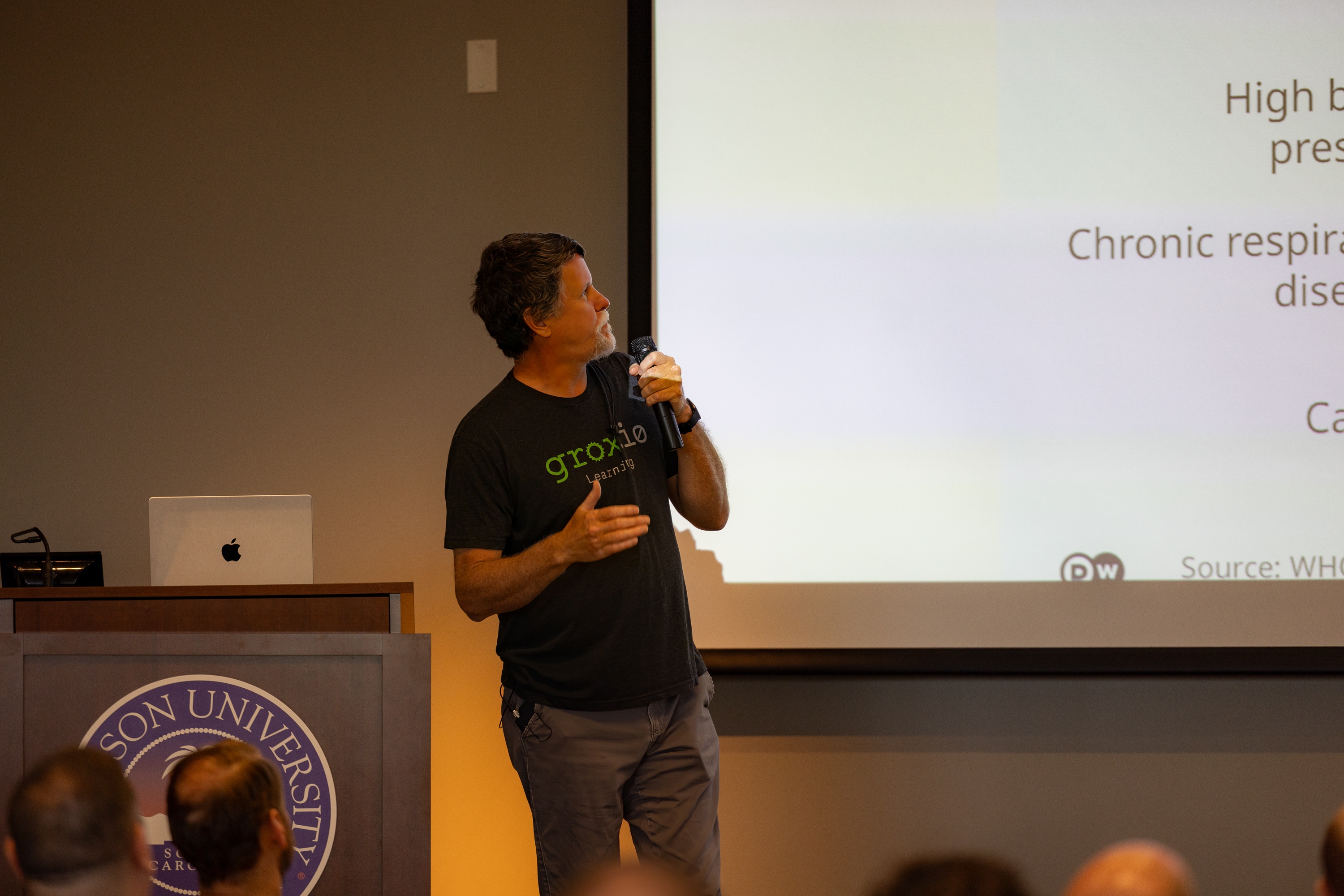Bruce Tate speaking at the 2023 Carolina Code Conference