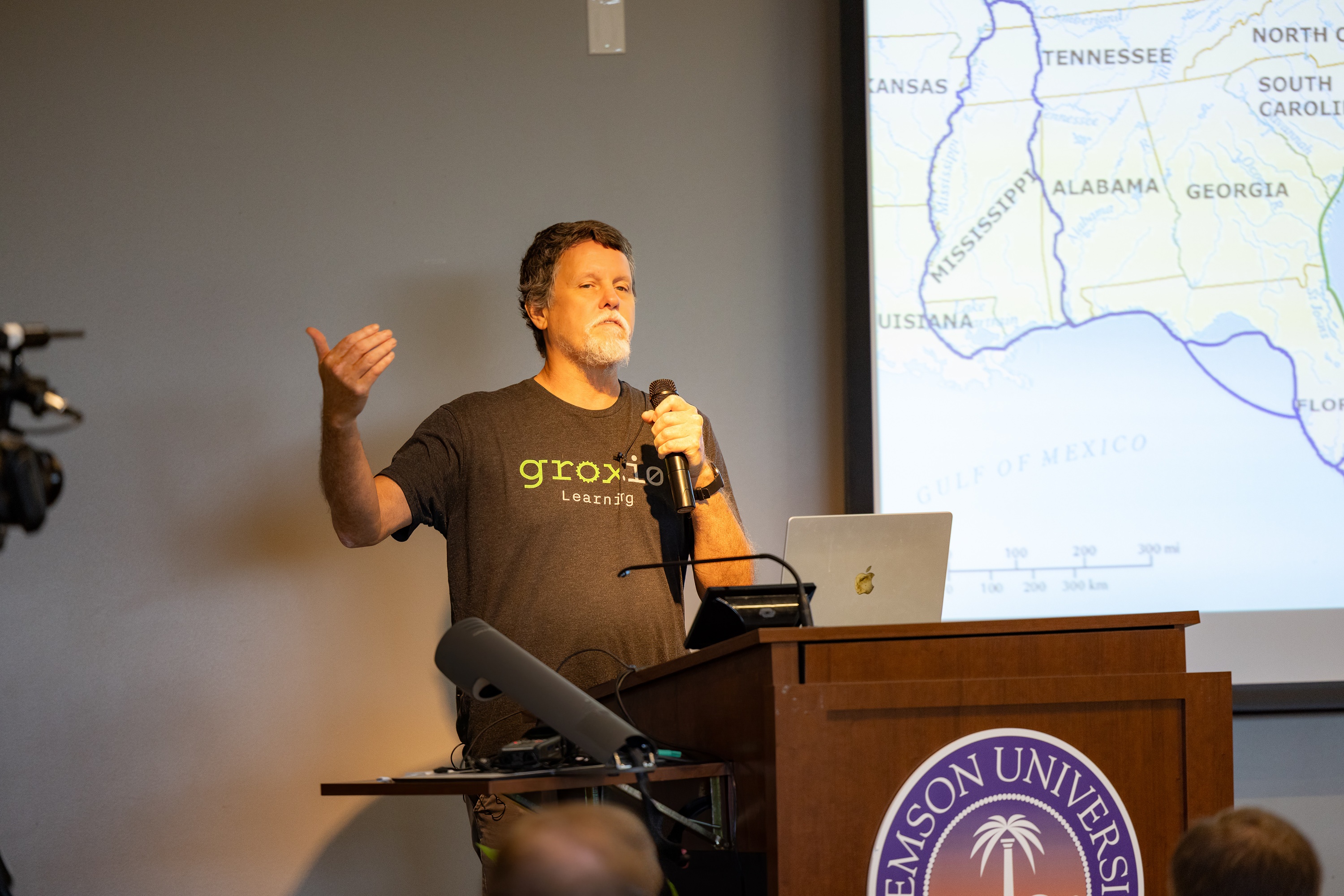 Bruce Tate speaking at the 2023 Carolina Code Conference