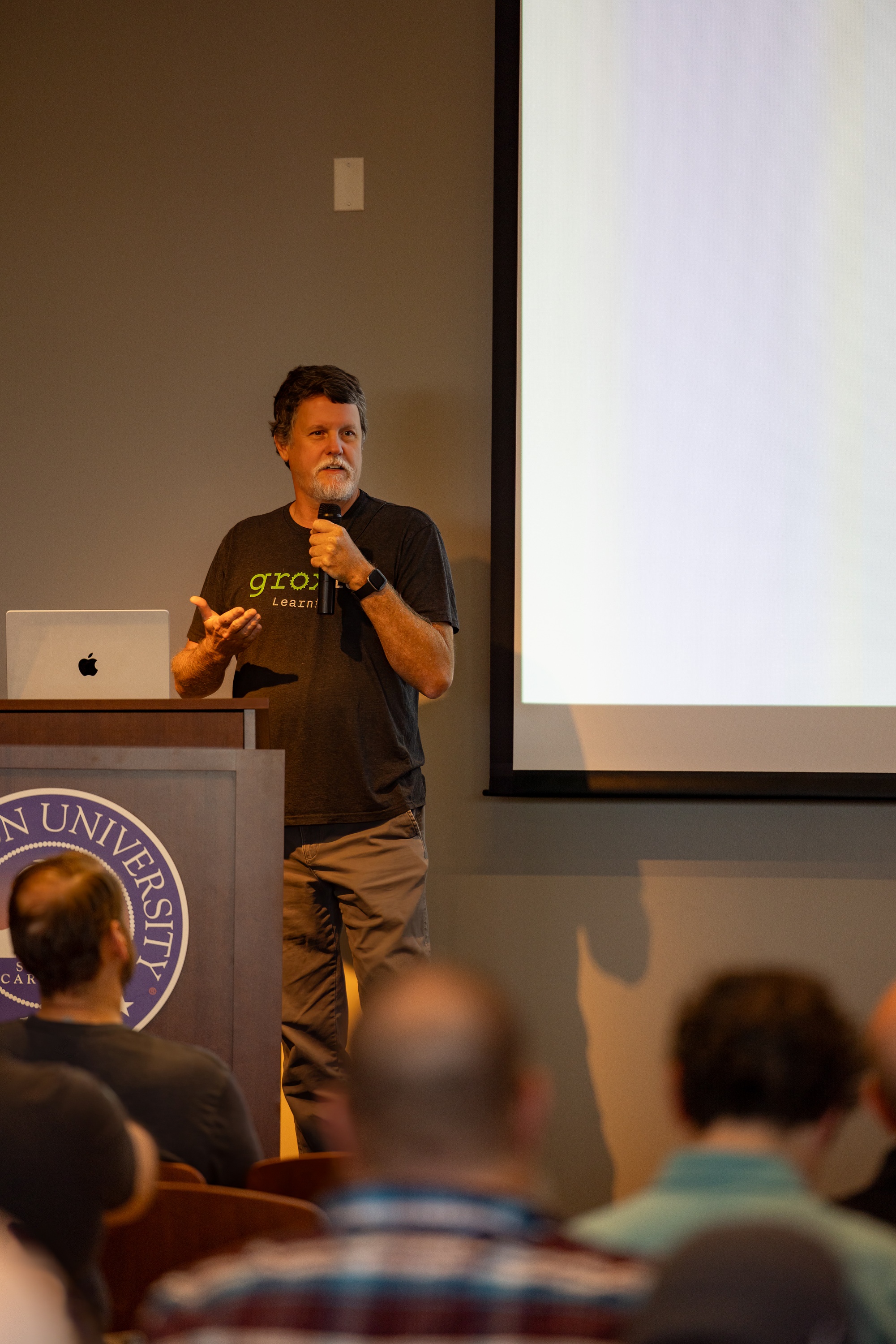Bruce Tate speaking at the 2023 Carolina Code Conference