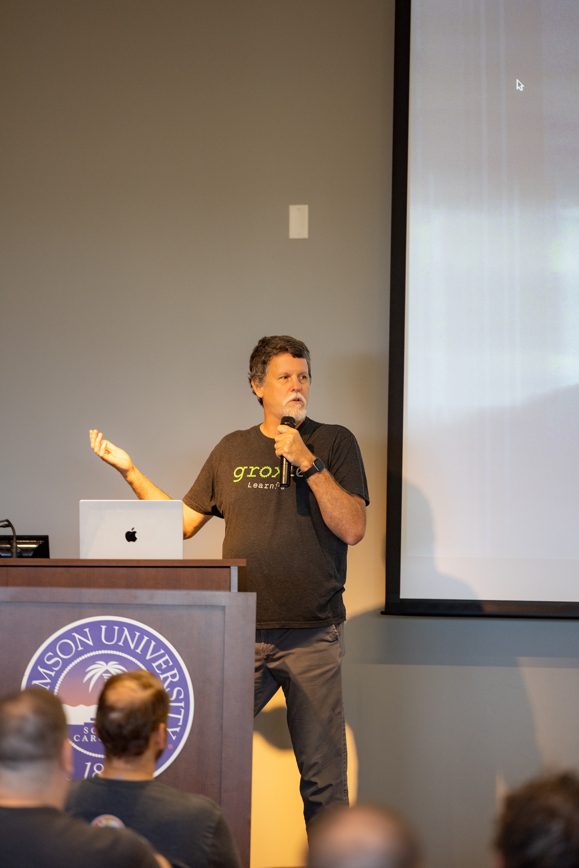 Bruce Tate speaking at the 2023 Carolina Code Conference