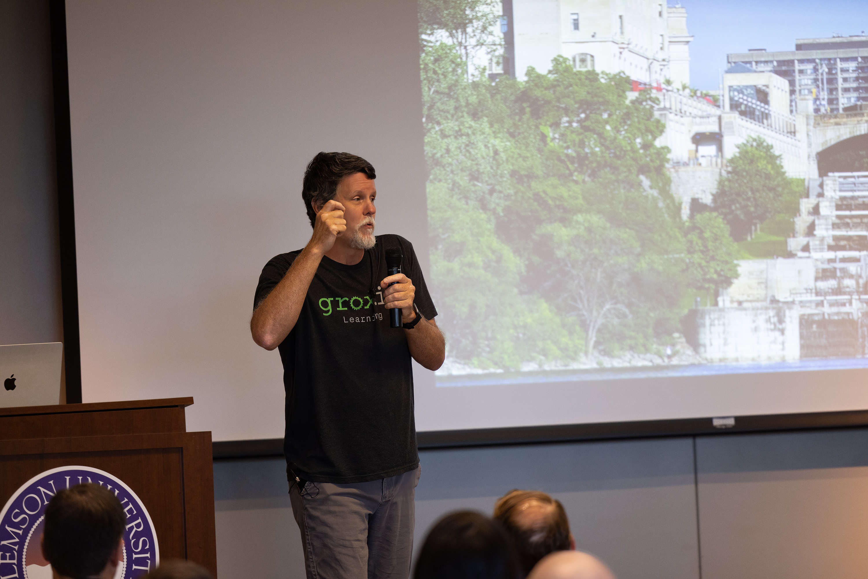 Bruce Tate speaking at the 2023 Carolina Code Conference