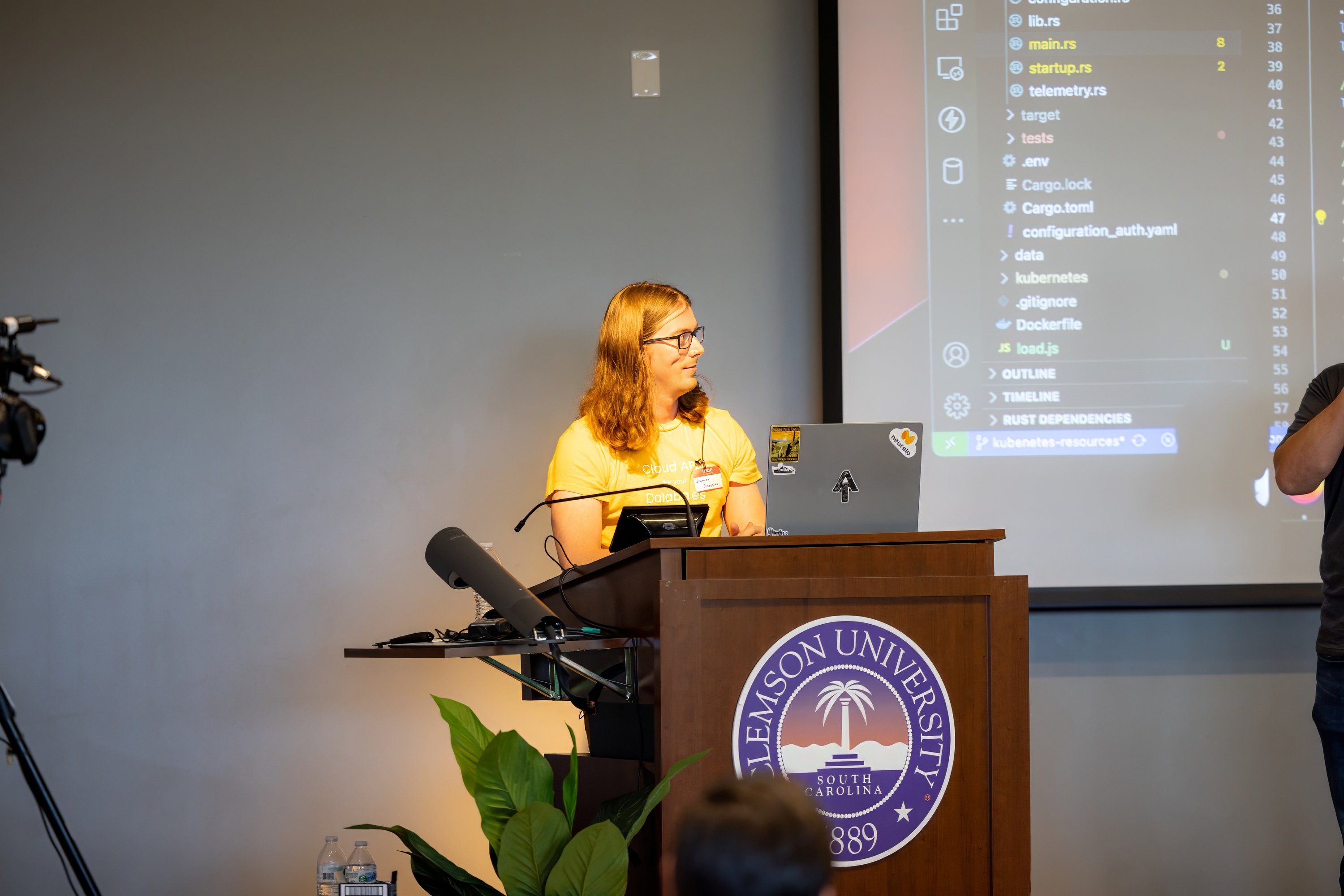 James Shockley speaking at the 2023 Carolina Code Conference