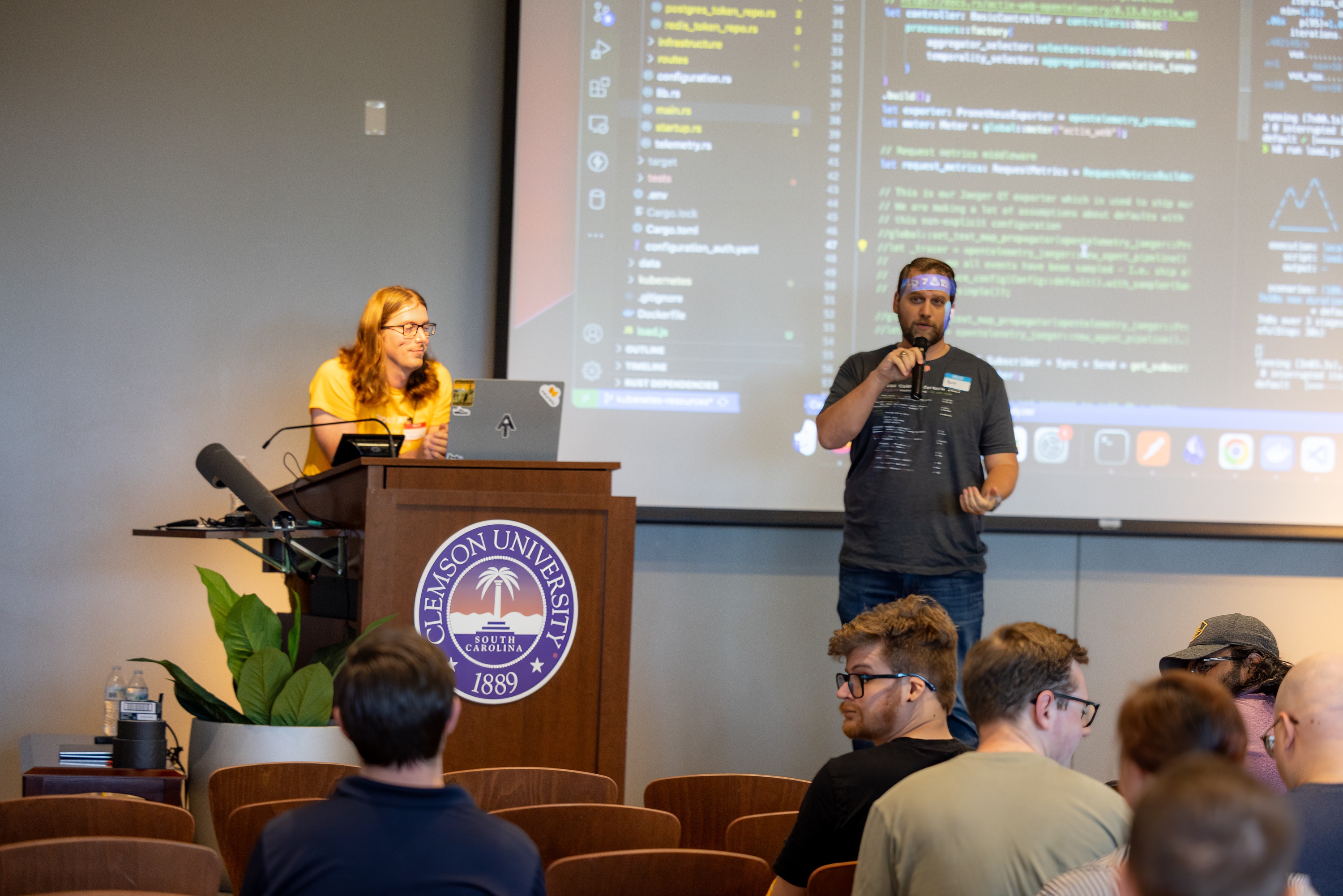James Shockley speaking at the 2023 Carolina Code Conference