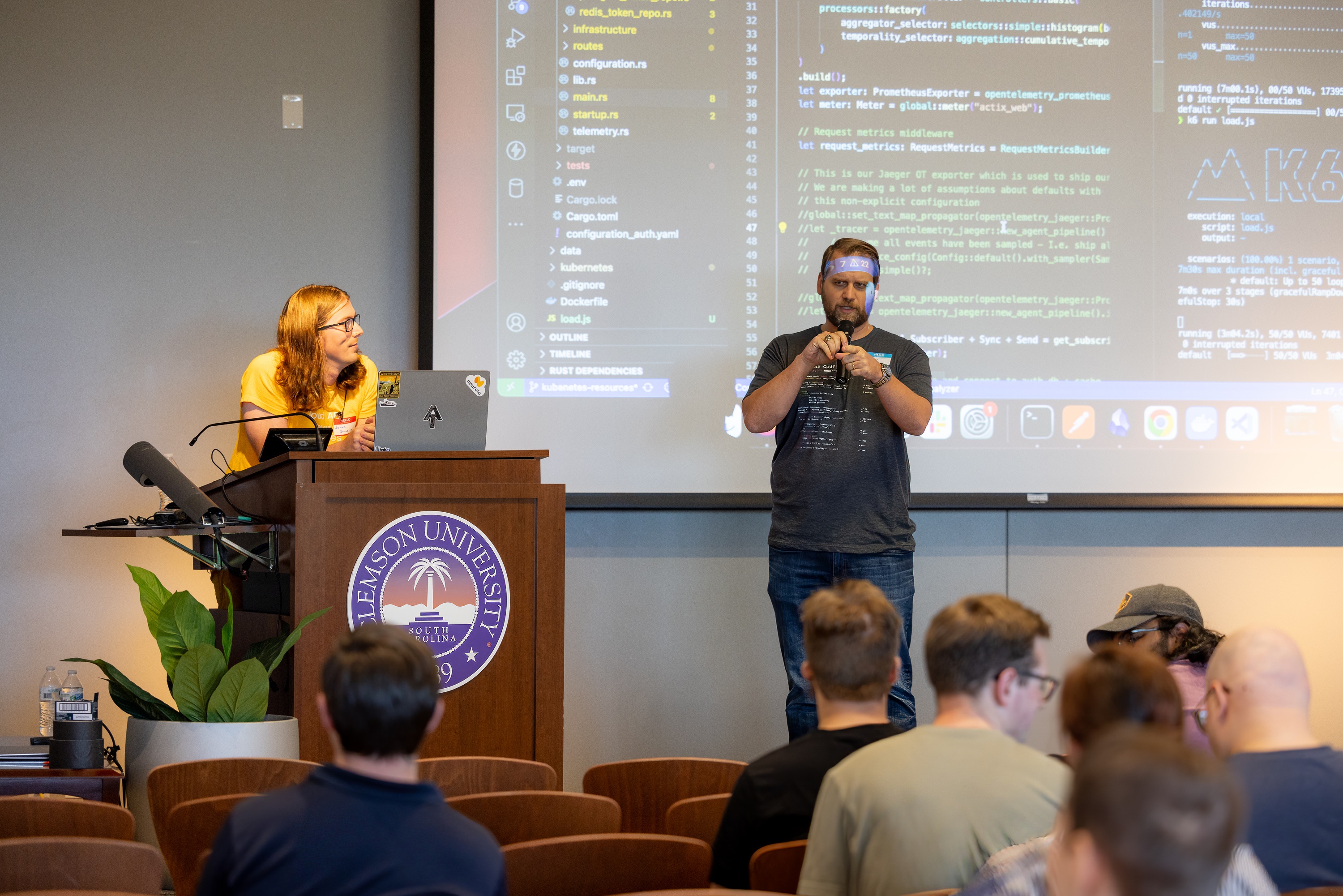James Shockley speaking at the 2023 Carolina Code Conference