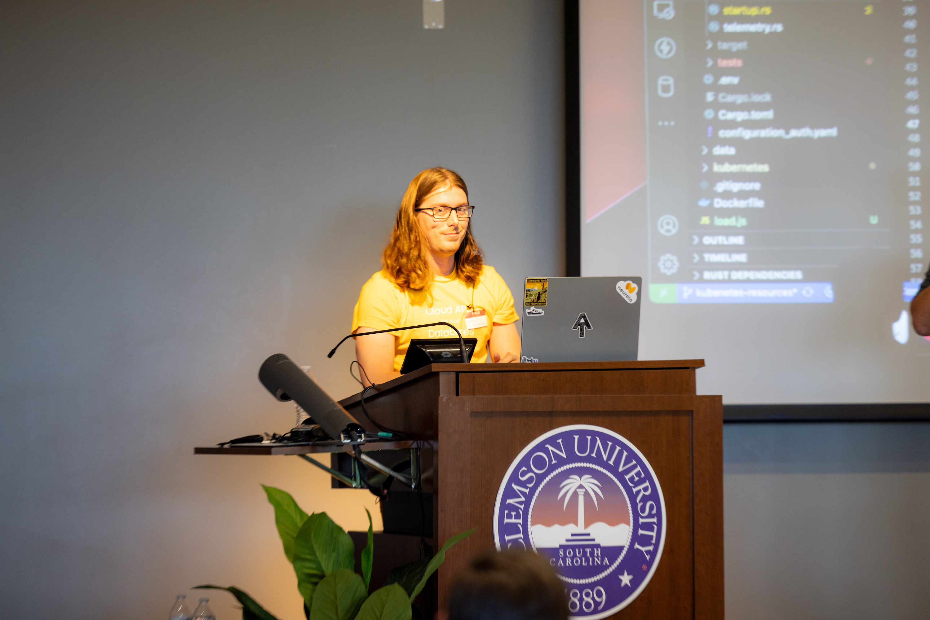 James Shockley speaking at the 2023 Carolina Code Conference