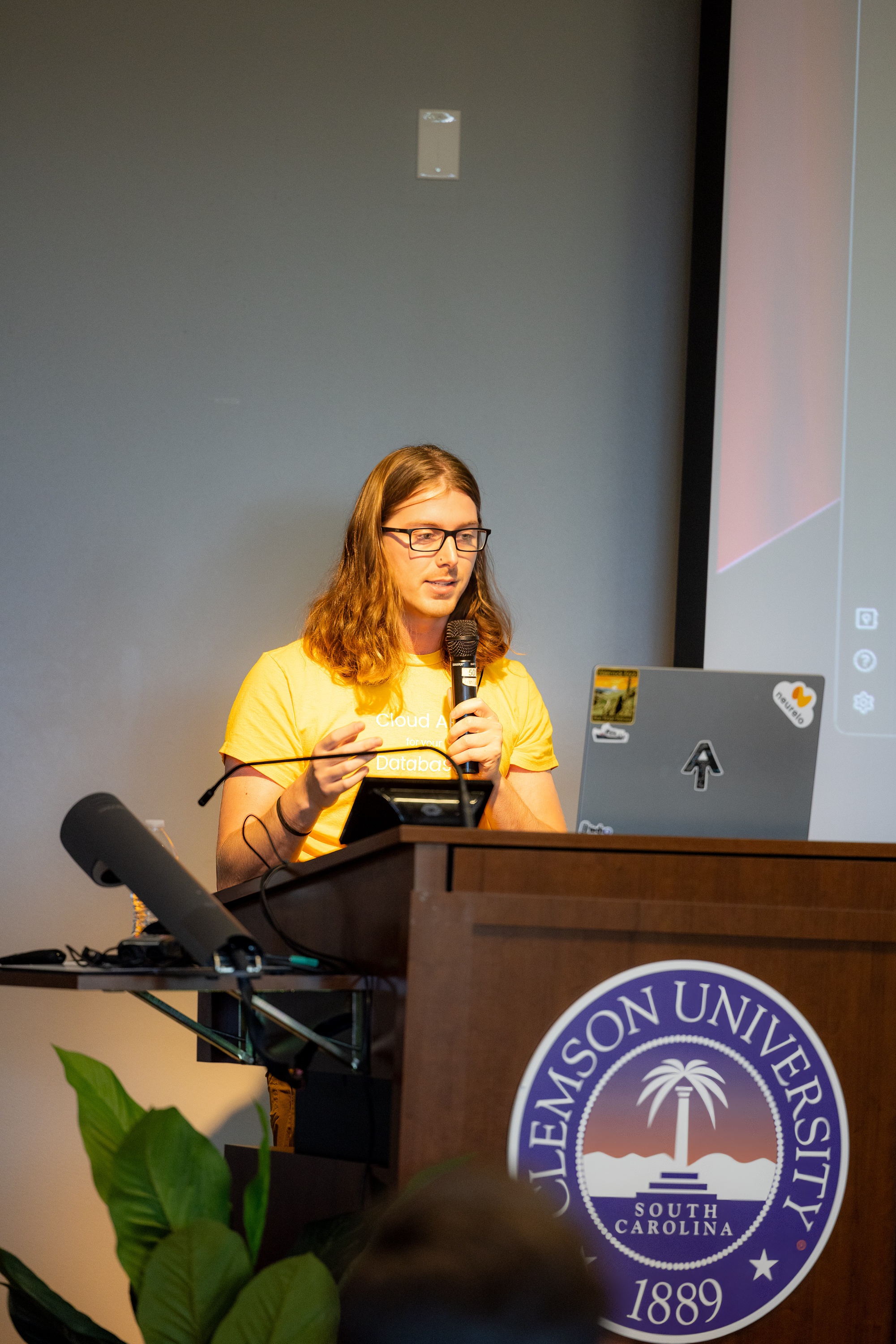James Shockley speaking at the 2023 Carolina Code Conference