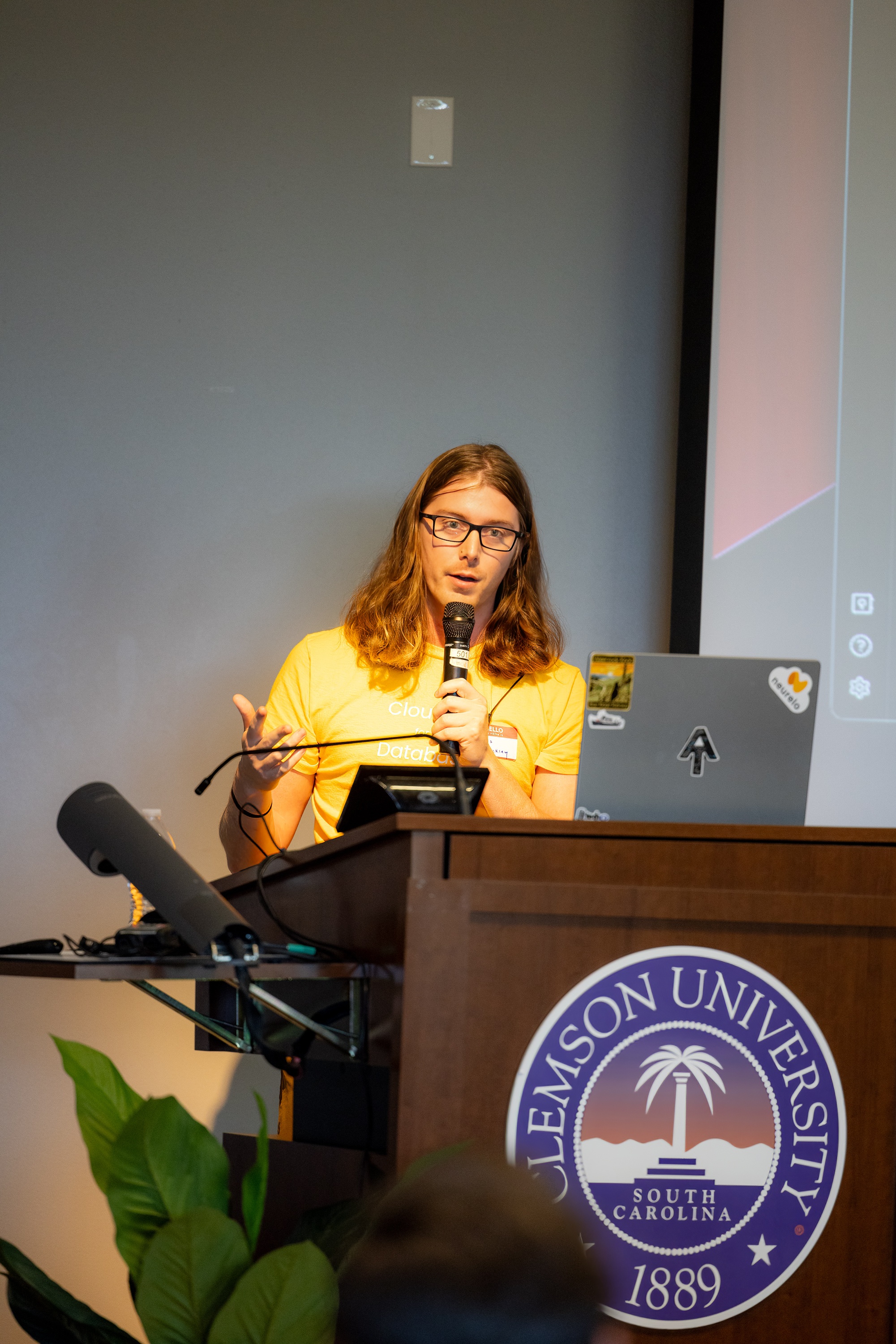 James Shockley speaking at the 2023 Carolina Code Conference