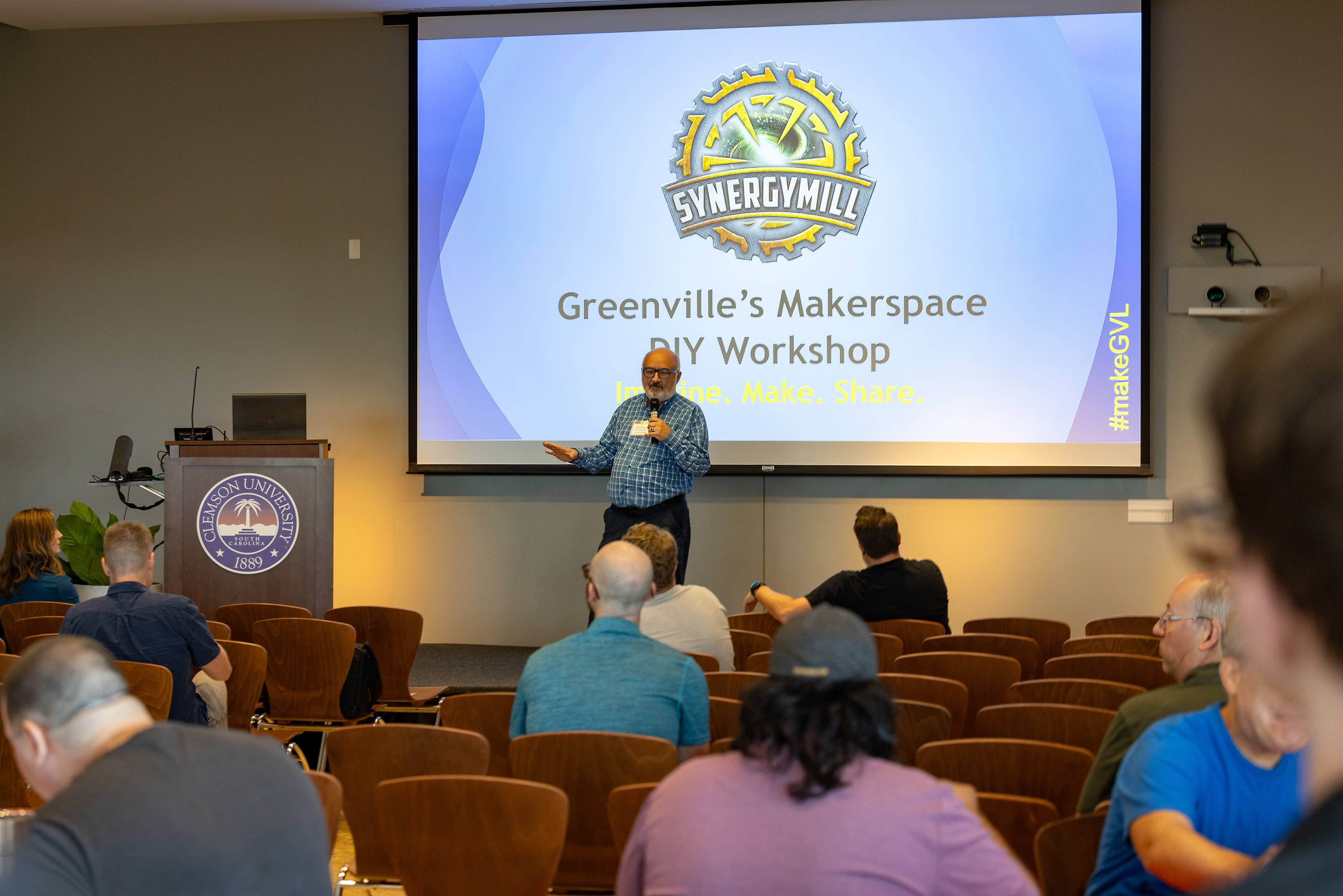 Joey Loman speaking at the 2023 Carolina Code Conference