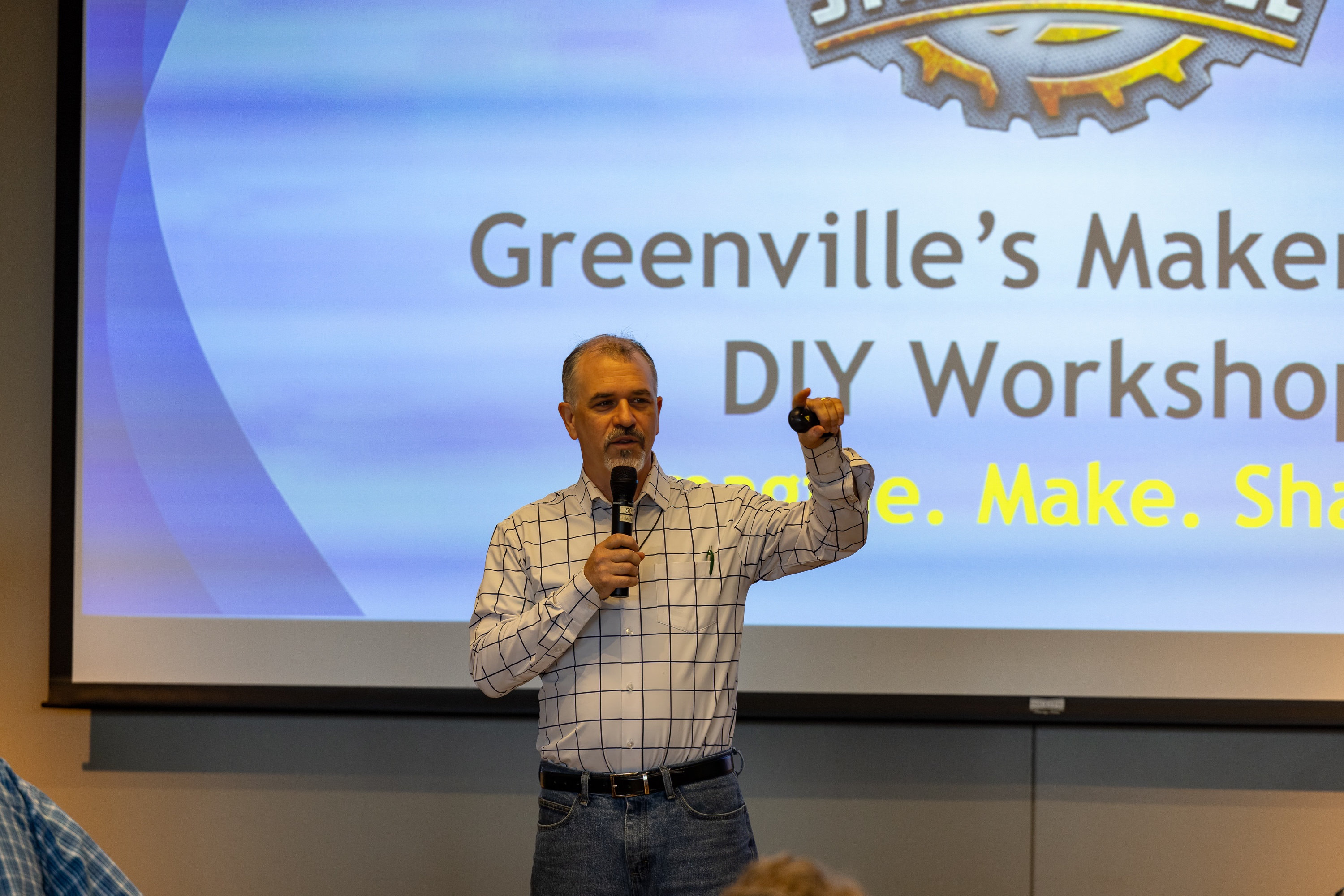 Joey Loman speaking at the 2023 Carolina Code Conference