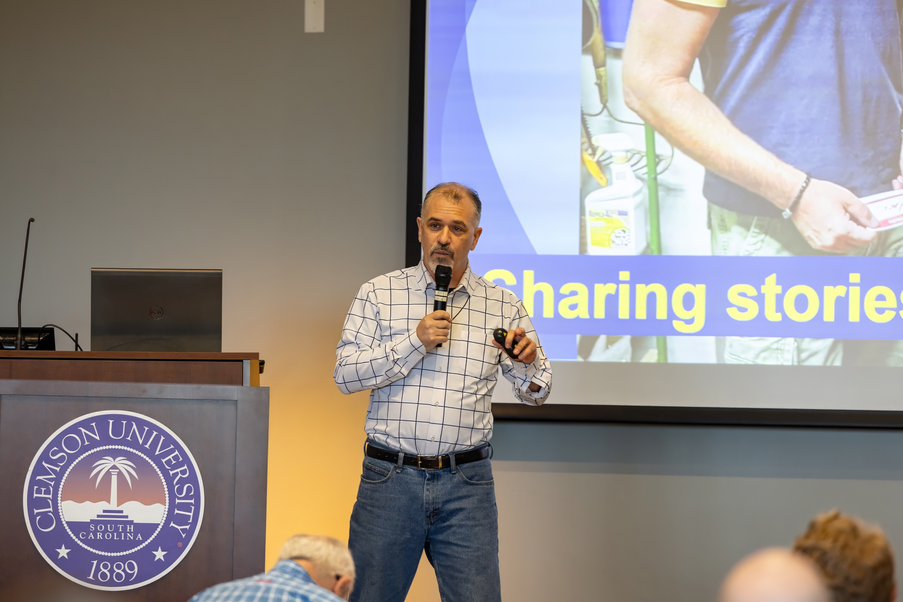 Joey Loman speaking at the 2023 Carolina Code Conference