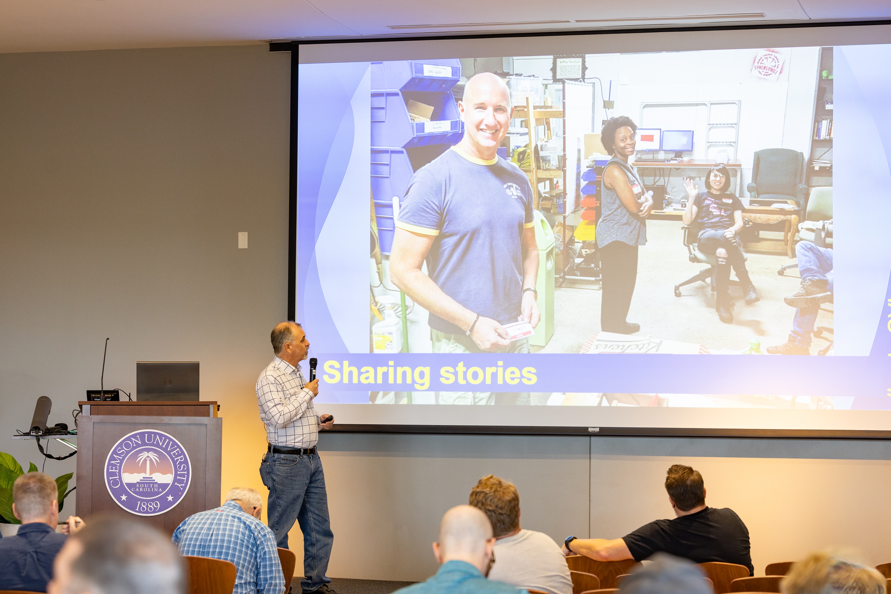 Joey Loman speaking at the 2023 Carolina Code Conference