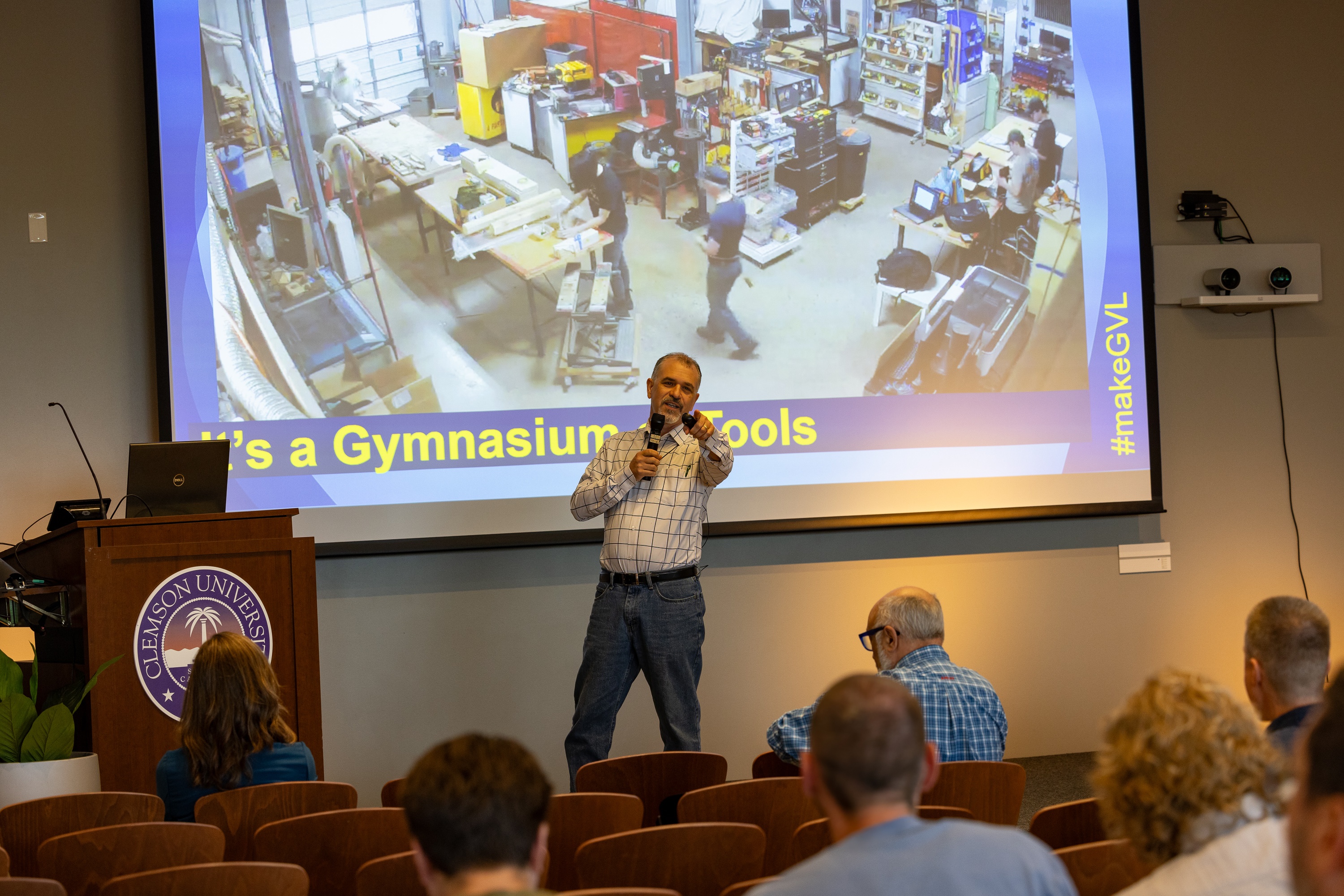 Joey Loman speaking at the 2023 Carolina Code Conference