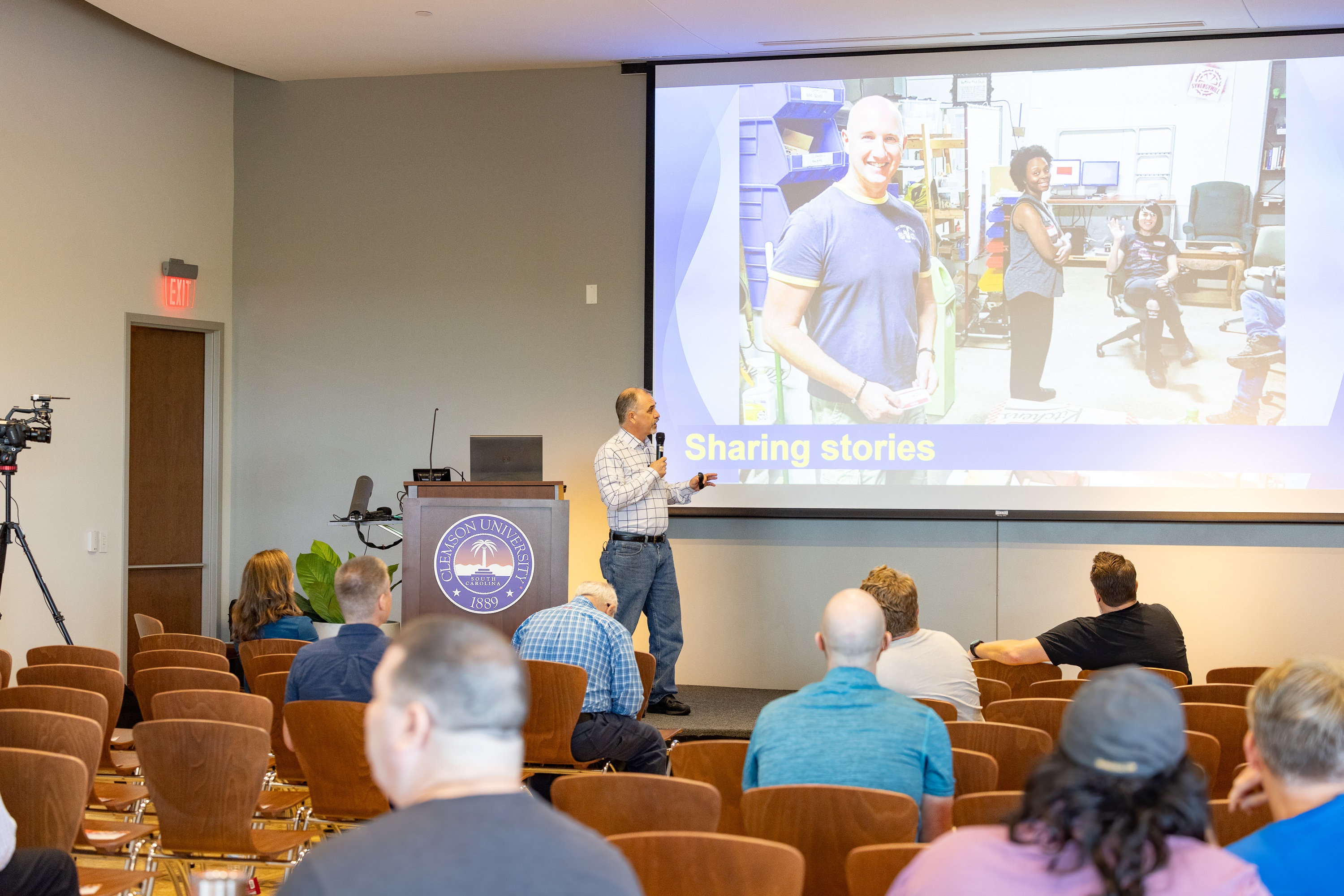 Joey Loman speaking at the 2023 Carolina Code Conference