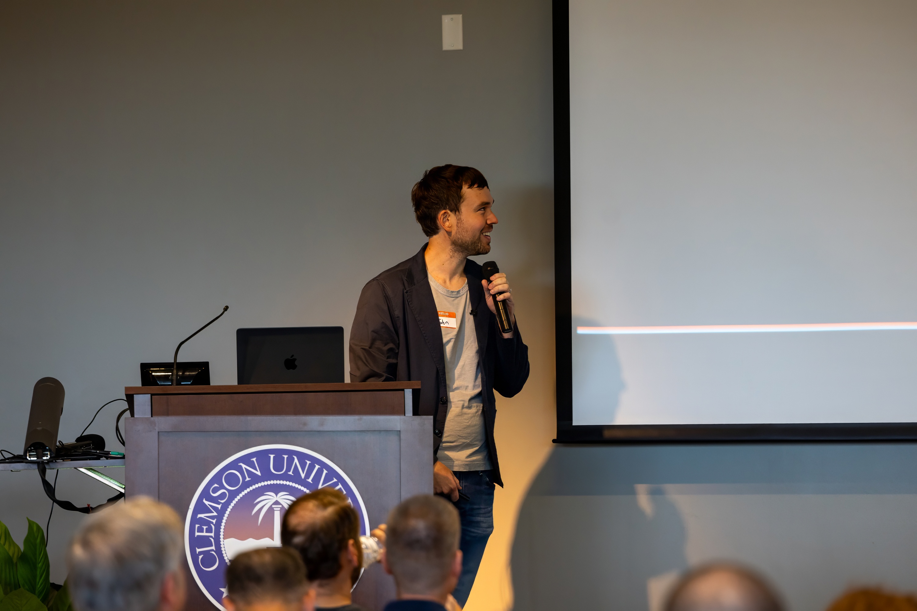 John Wessel speaking at the 2023 Carolina Code Conference