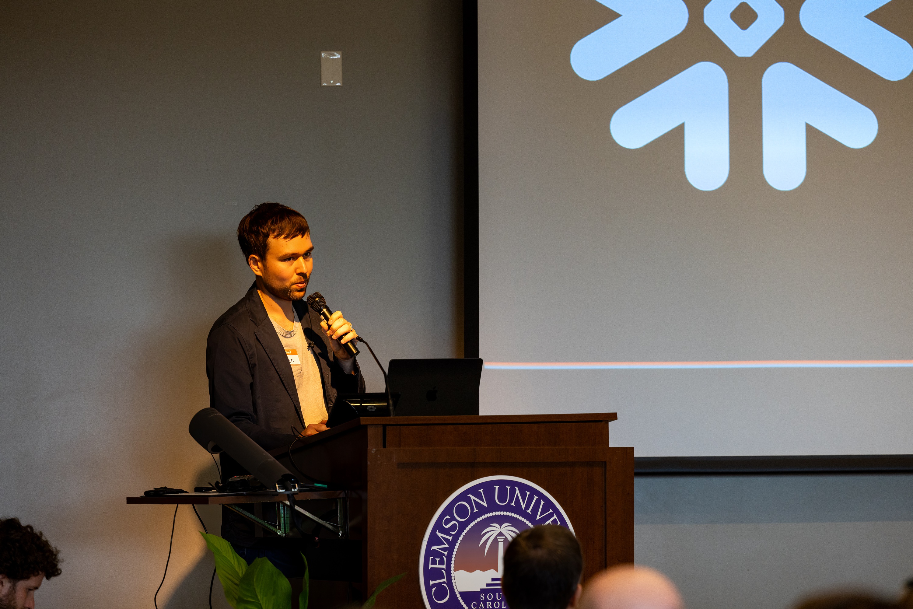 John Wessel speaking at the 2023 Carolina Code Conference