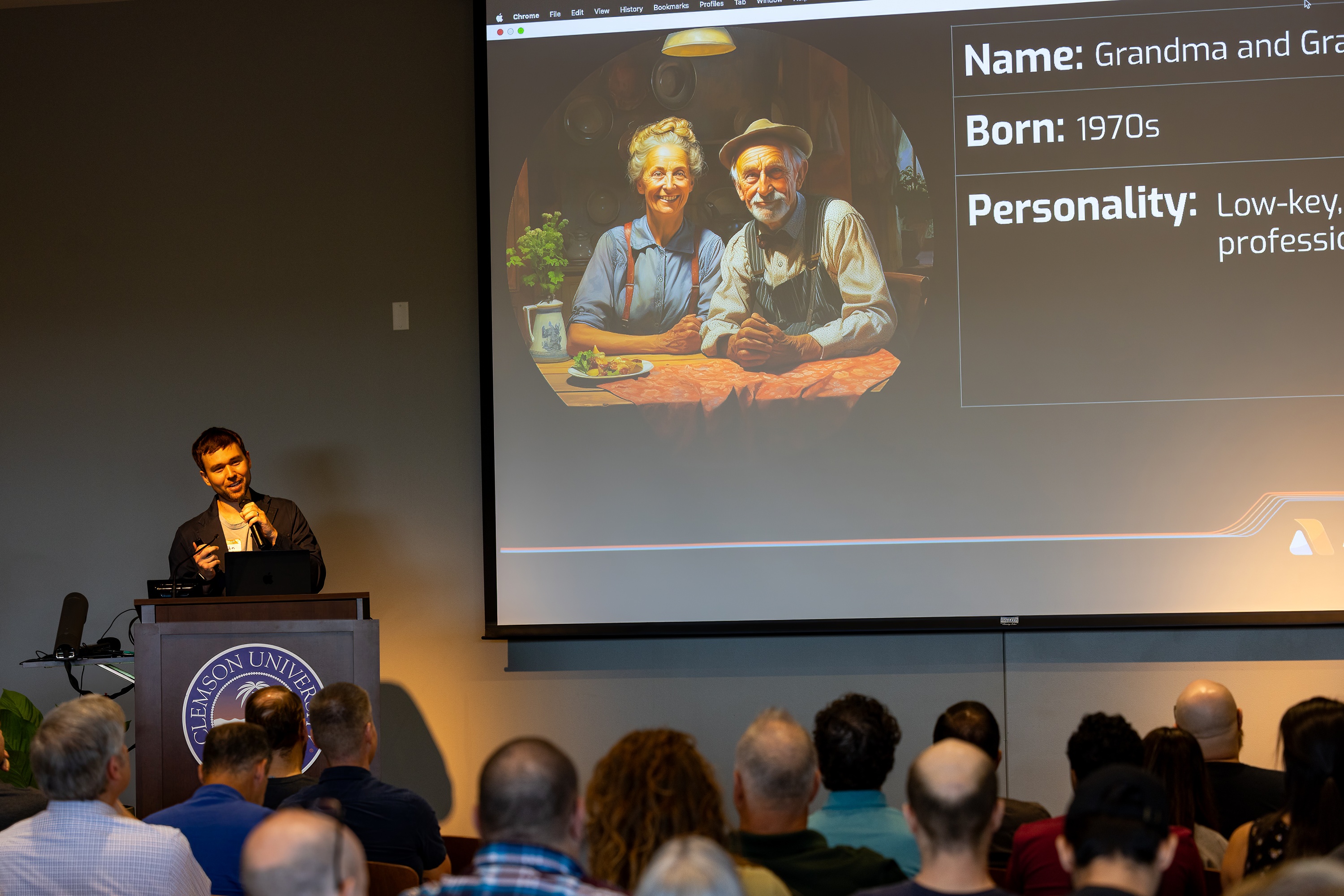 John Wessel speaking at the 2023 Carolina Code Conference