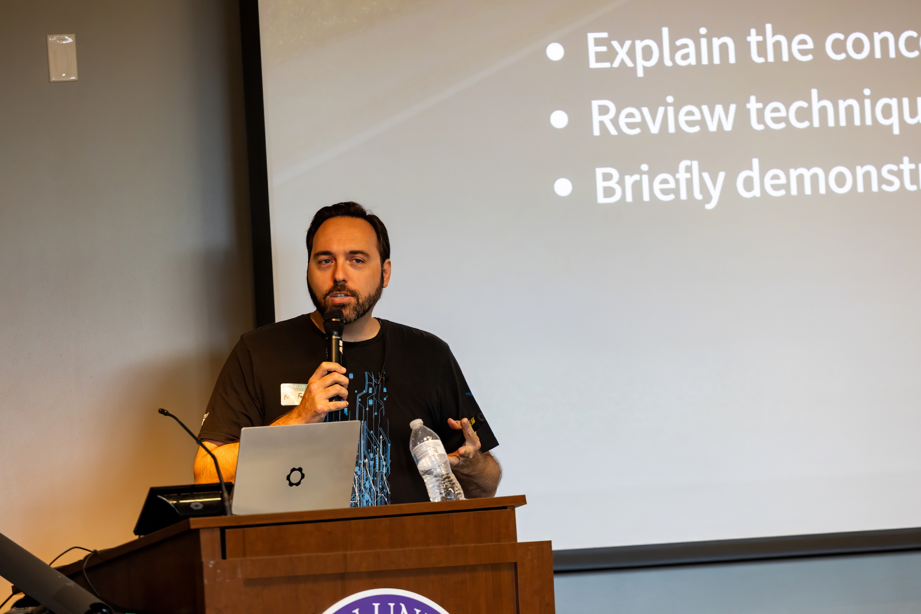 Kevin Feasel speaking at the 2023 Carolina Code Conference