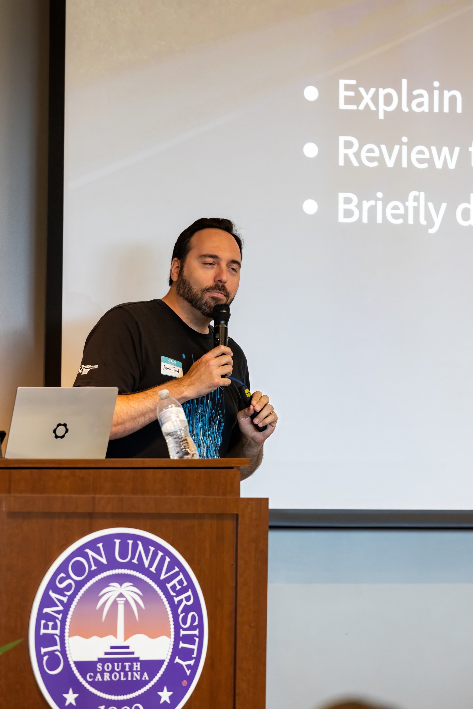 Kevin Feasel speaking at the 2023 Carolina Code Conference