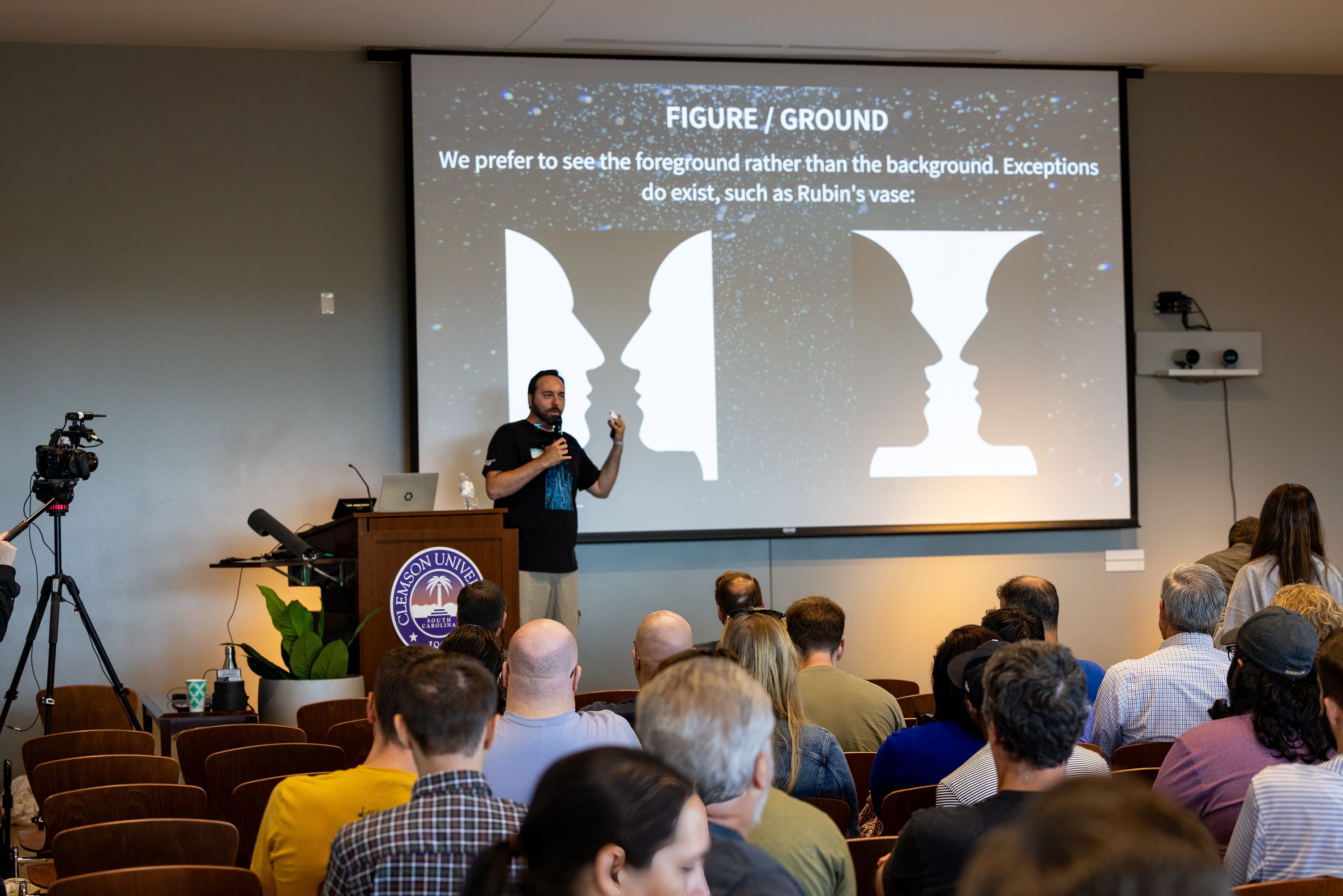 Kevin Feasel speaking at the 2023 Carolina Code Conference
