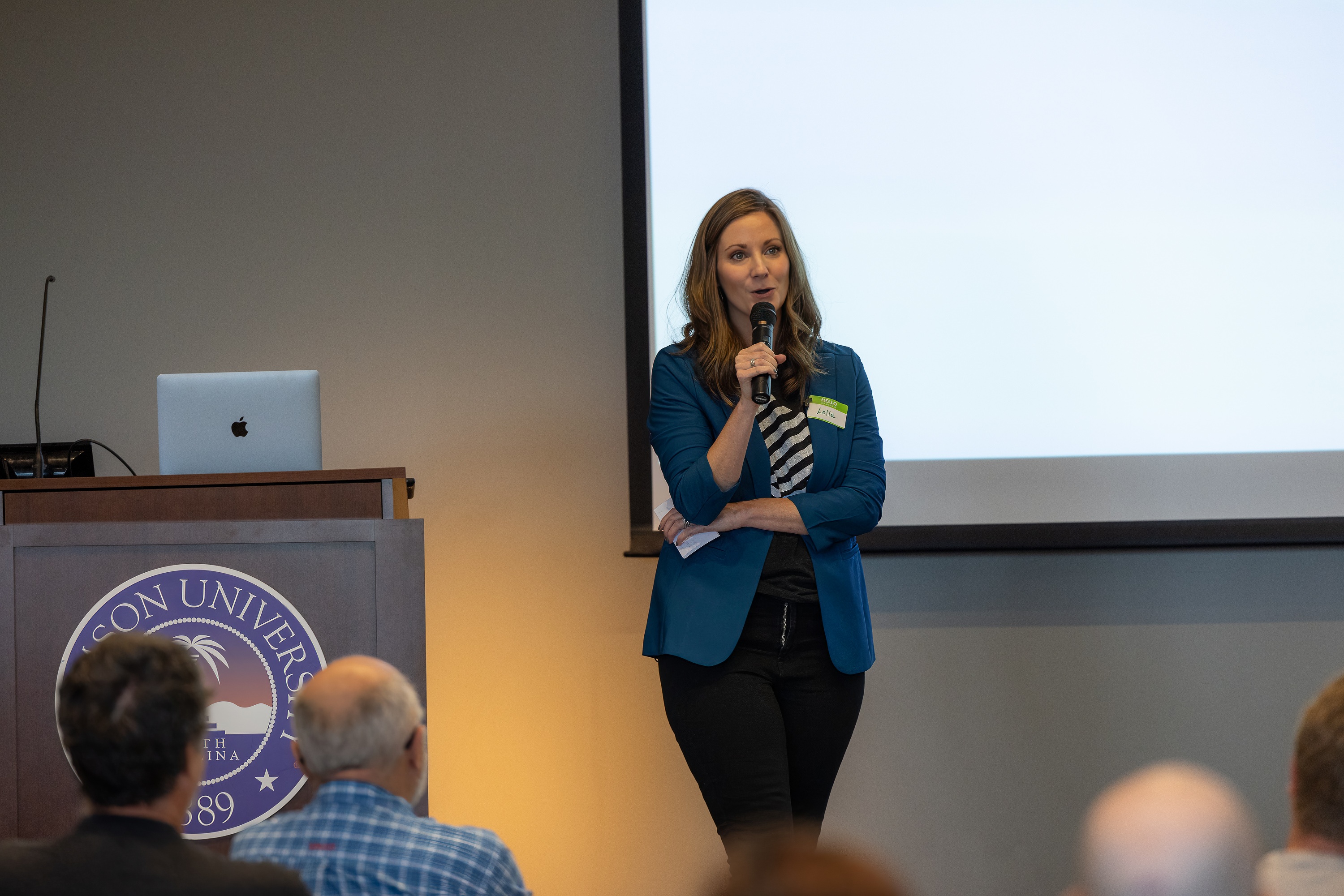 Lelia King speaking at the 2023 Carolina Code Conference