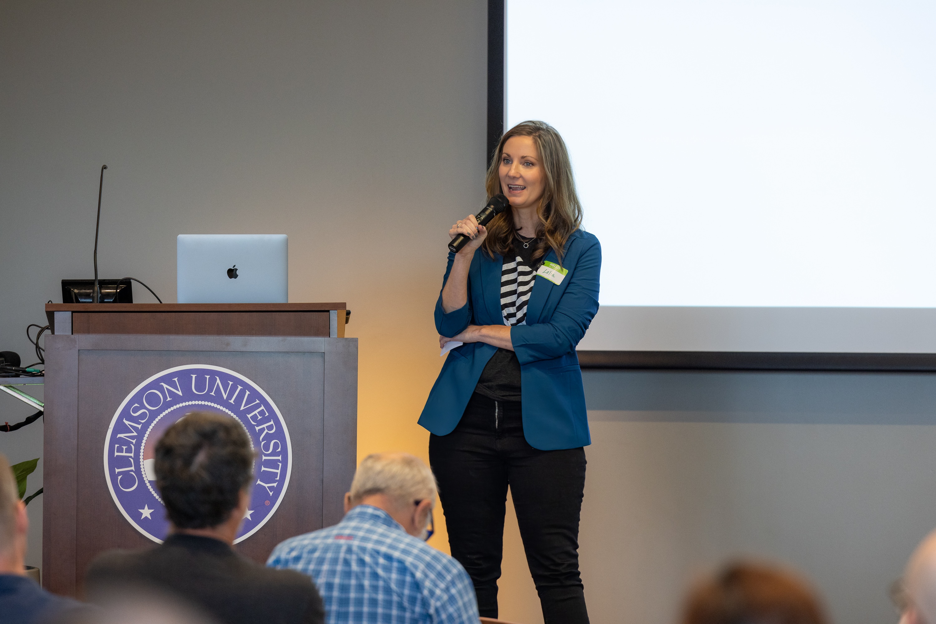 Lelia King speaking at the 2023 Carolina Code Conference