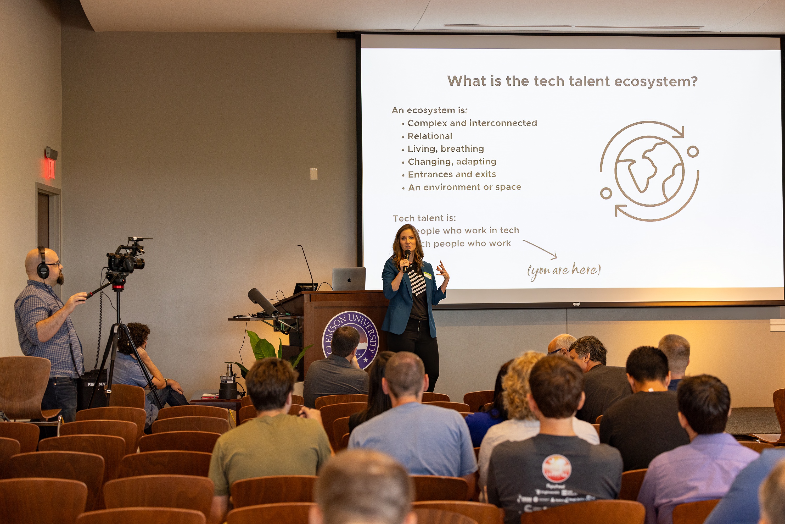 Lelia King speaking at the 2023 Carolina Code Conference