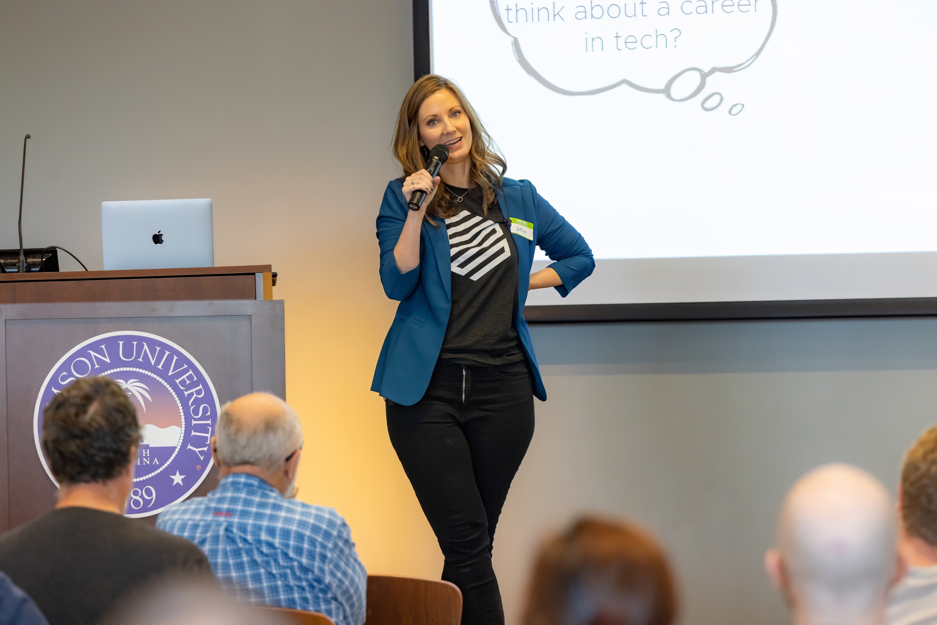Lelia King speaking at the 2023 Carolina Code Conference