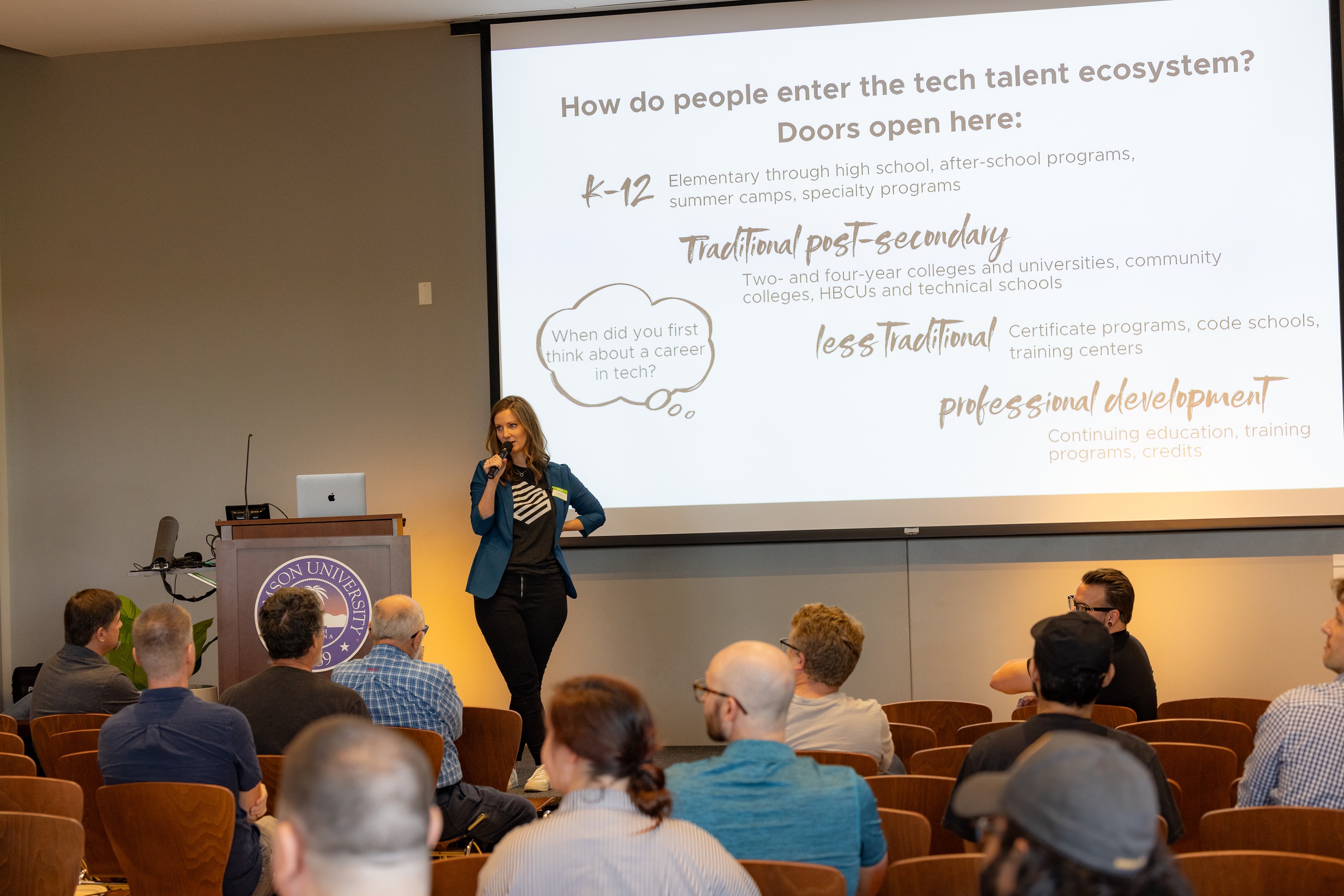 Lelia King speaking at the 2023 Carolina Code Conference