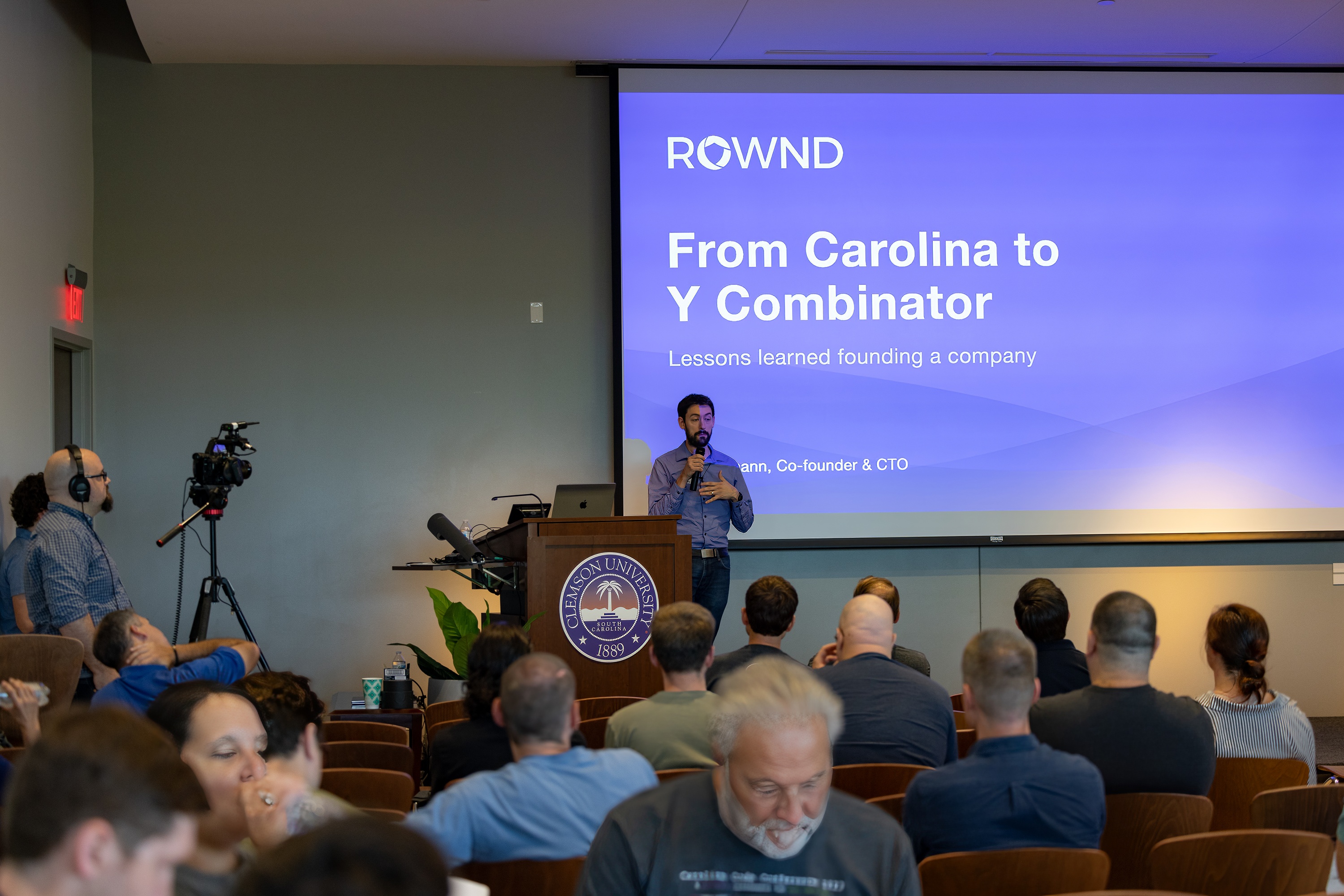 Matt Hamann speaking at the 2023 Carolina Code Conference